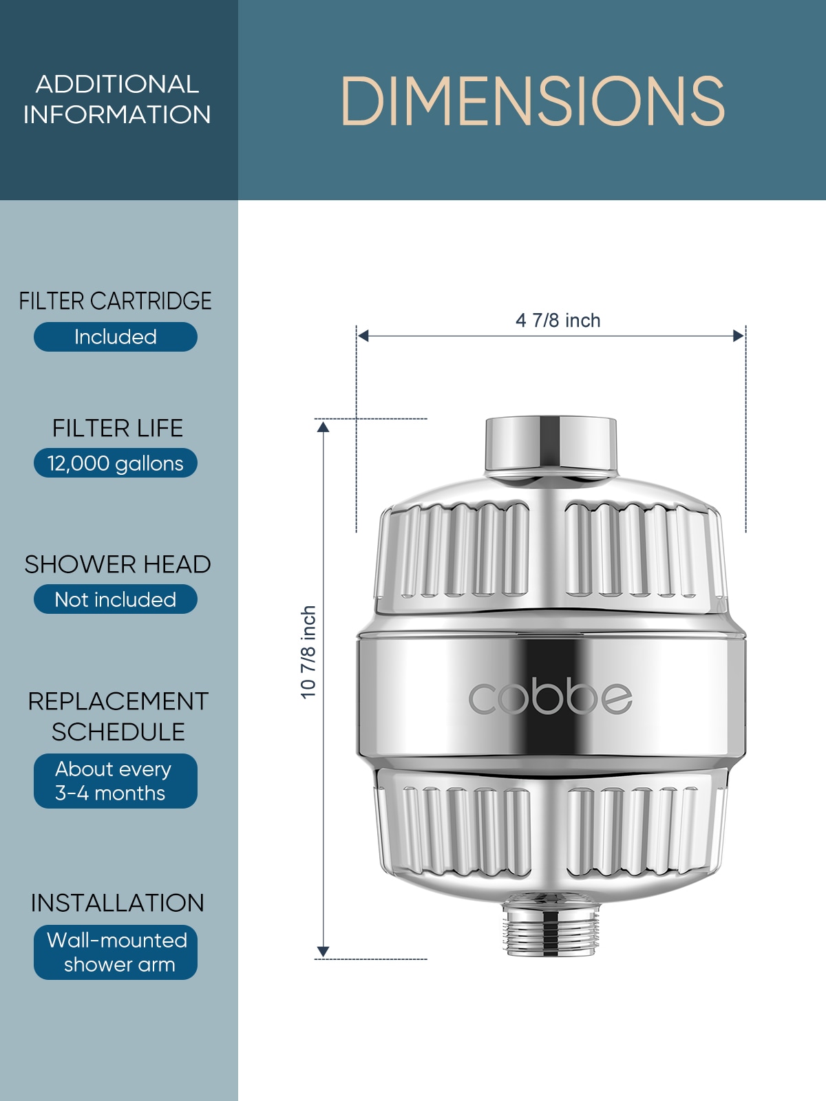 Zalerock L2SHC12 Fixed-Showerhead - View #6