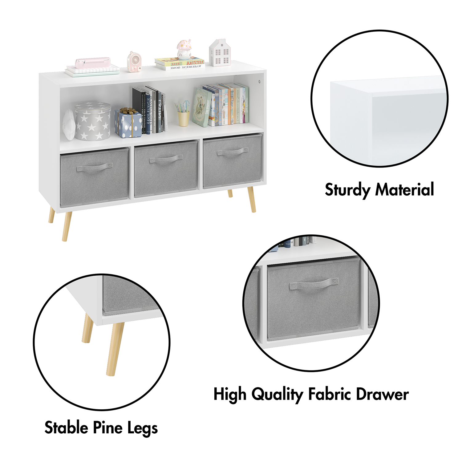 GZMR SM-CD307001WB Kids-Bookcases - View #9