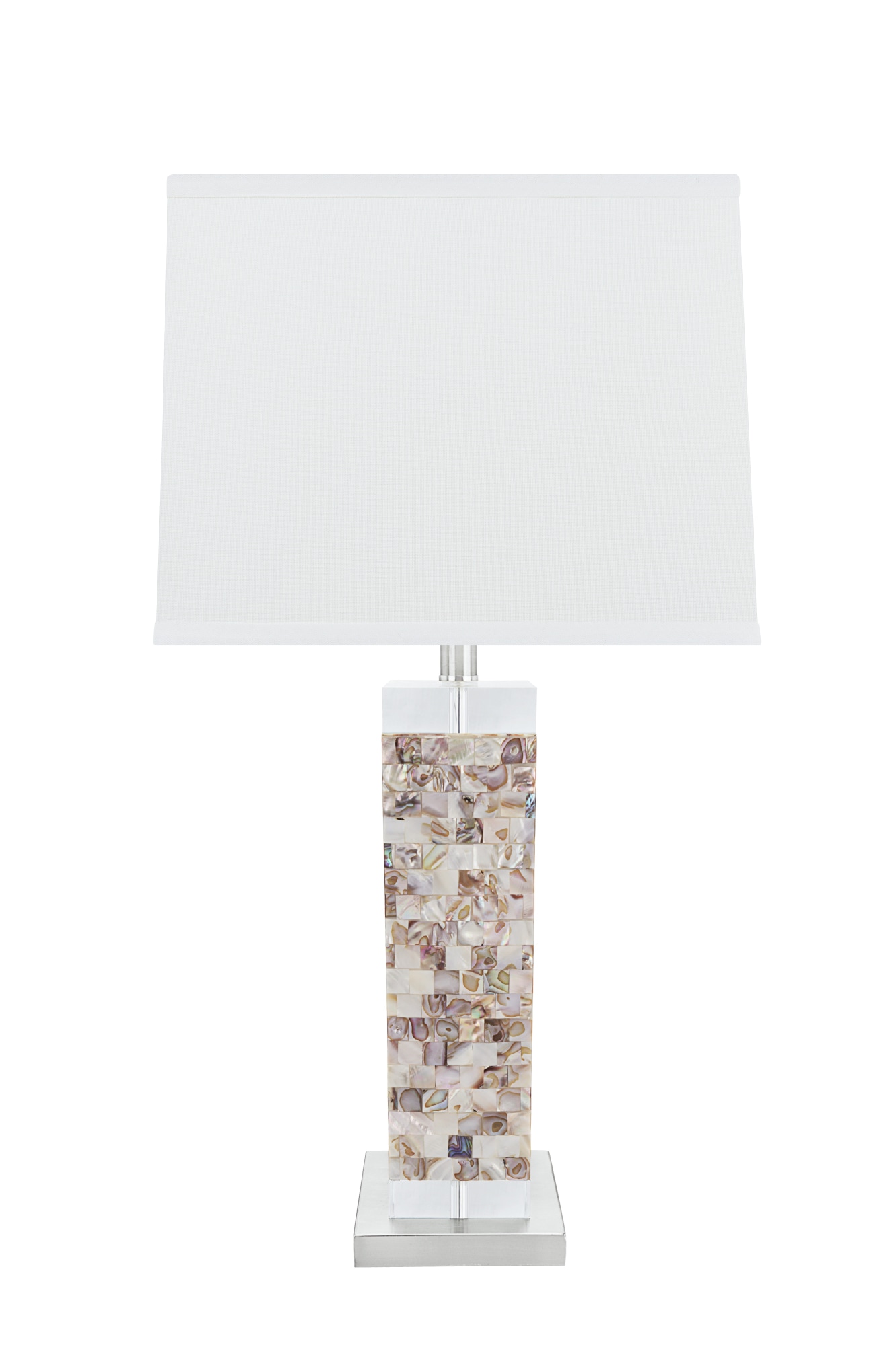 Aspen Creative Corporation 40168-11 29-in Satin Nickel 3-way Standard Desk Lamp with Metal Shade