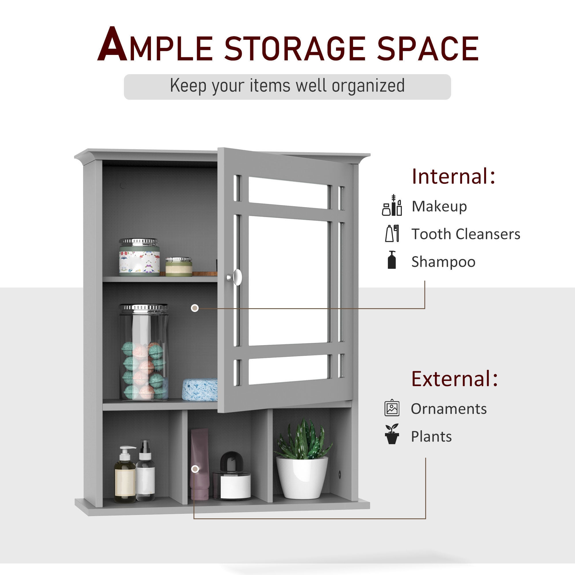 Forclover HBV-AO1049 Bathroom-Medicine-Cabinets - View #4