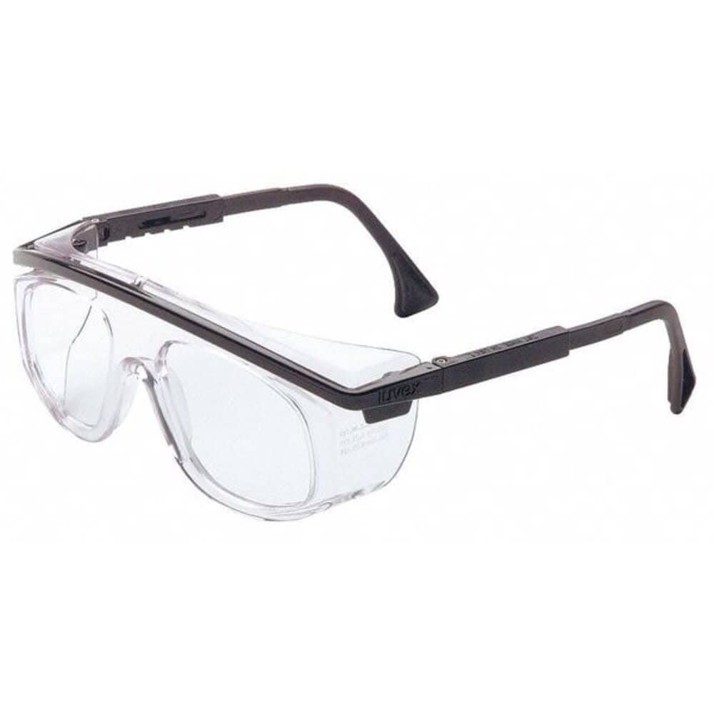Uvex  by Pip Astrospec OTG 3001 Safety Glasses Anti-Fog  Anti-Scratch Clear Lens Gunmetal Frame Frameless