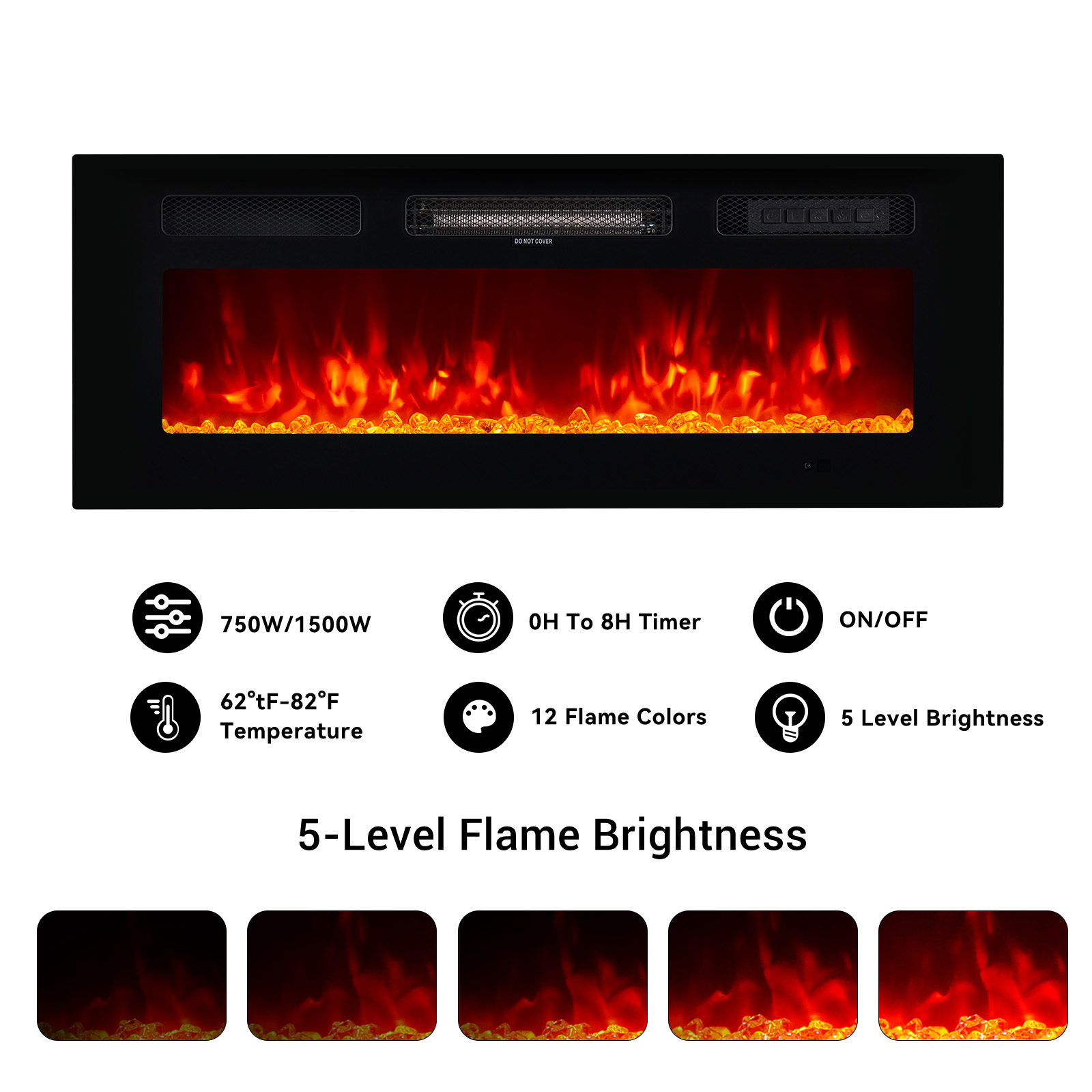 Bapipro TE03A302B Electric-Fireplaces - View #3