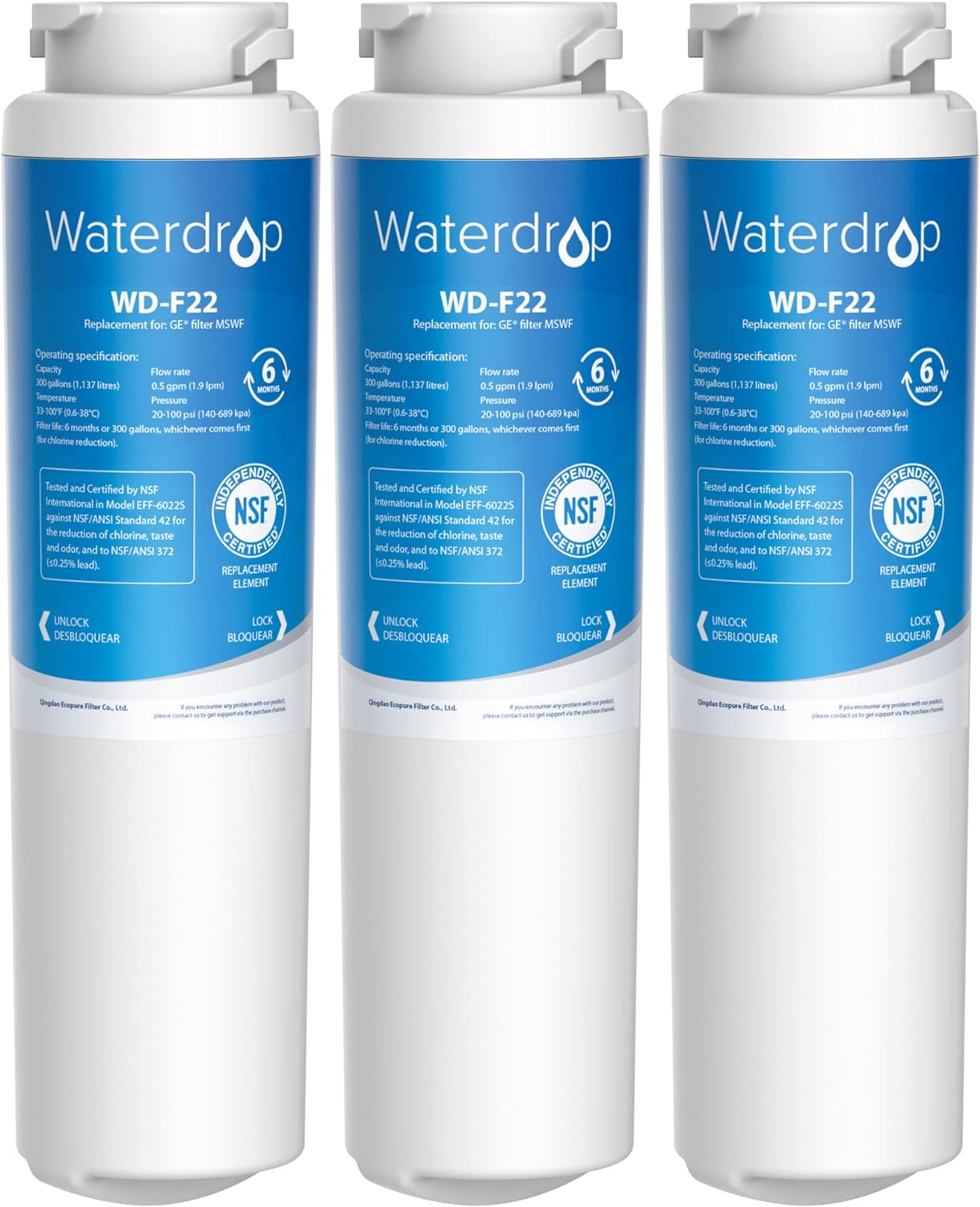 GE Water Filter shops MSWF (2 packs)