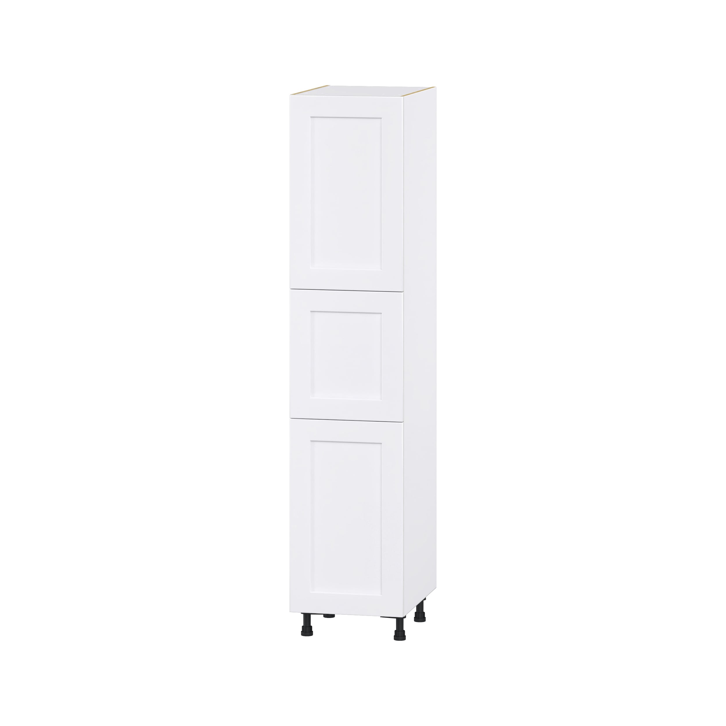 Hugo&Borg DST182484.5(L/R)-JO Jolie 18-in W x 84.5-in H x 24-in D Warm White Pantry Fully assembled Cabinet (Flat Panel Shaker)