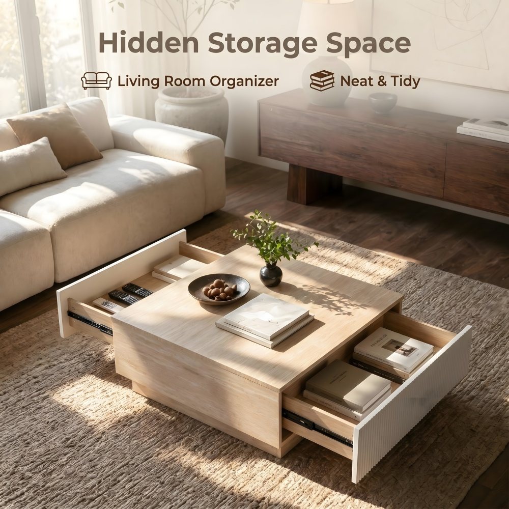 Coolbibila QIRO-COFFEE-BEIGE Coffee-Tables - View #4