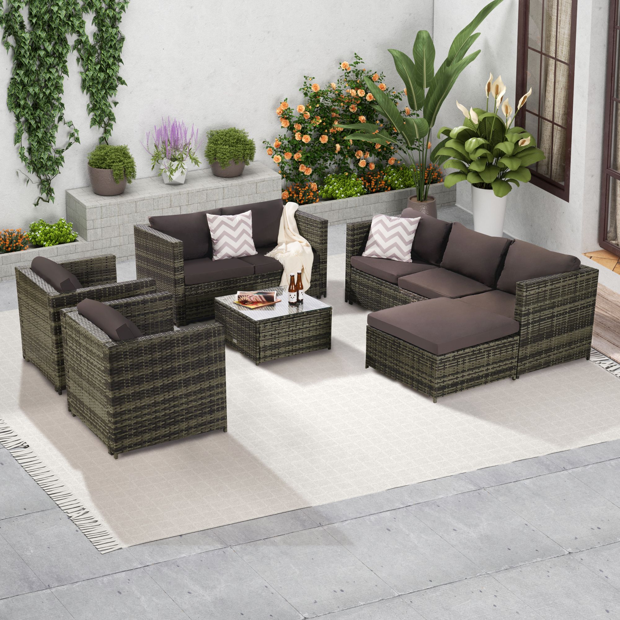 SANSTAR LRS-PTO068GY Patio-Conversation-Sets - View #4