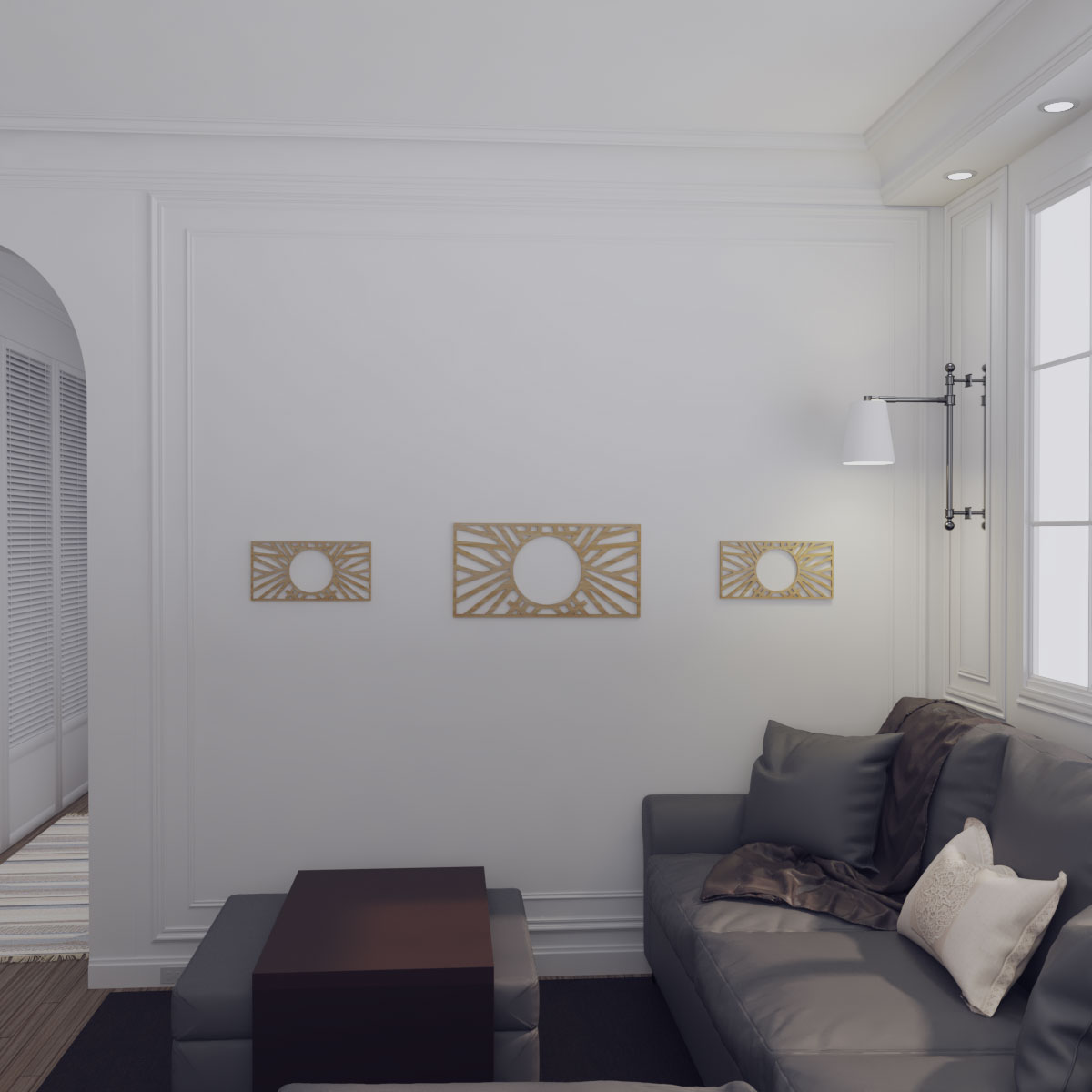 Ekena Millwork CMWP26X13X0250HOHI Ceiling-Medallions - View #10