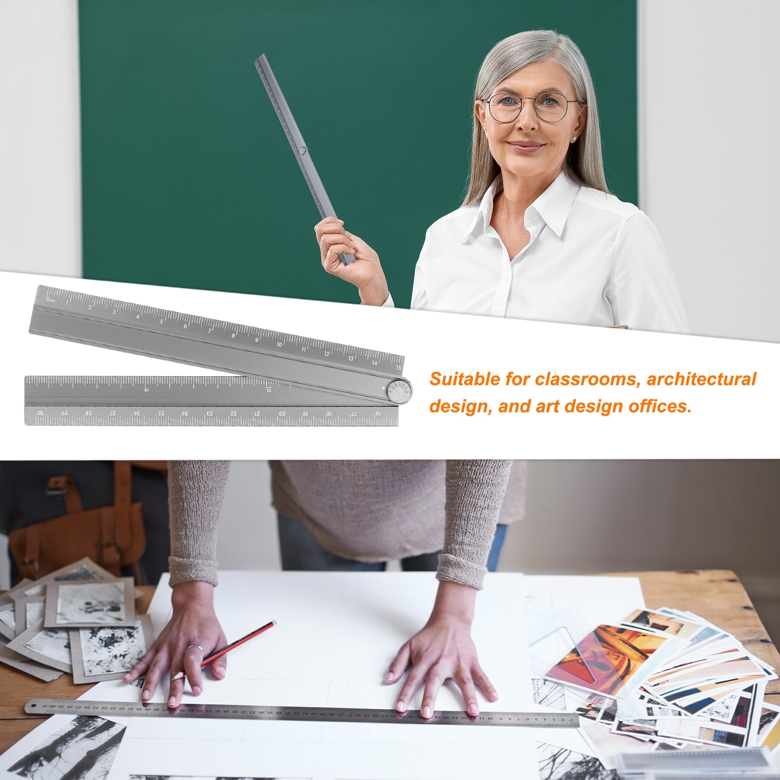 Unique Bargains S26041500UX4916 Yardsticks-Rulers - View #6