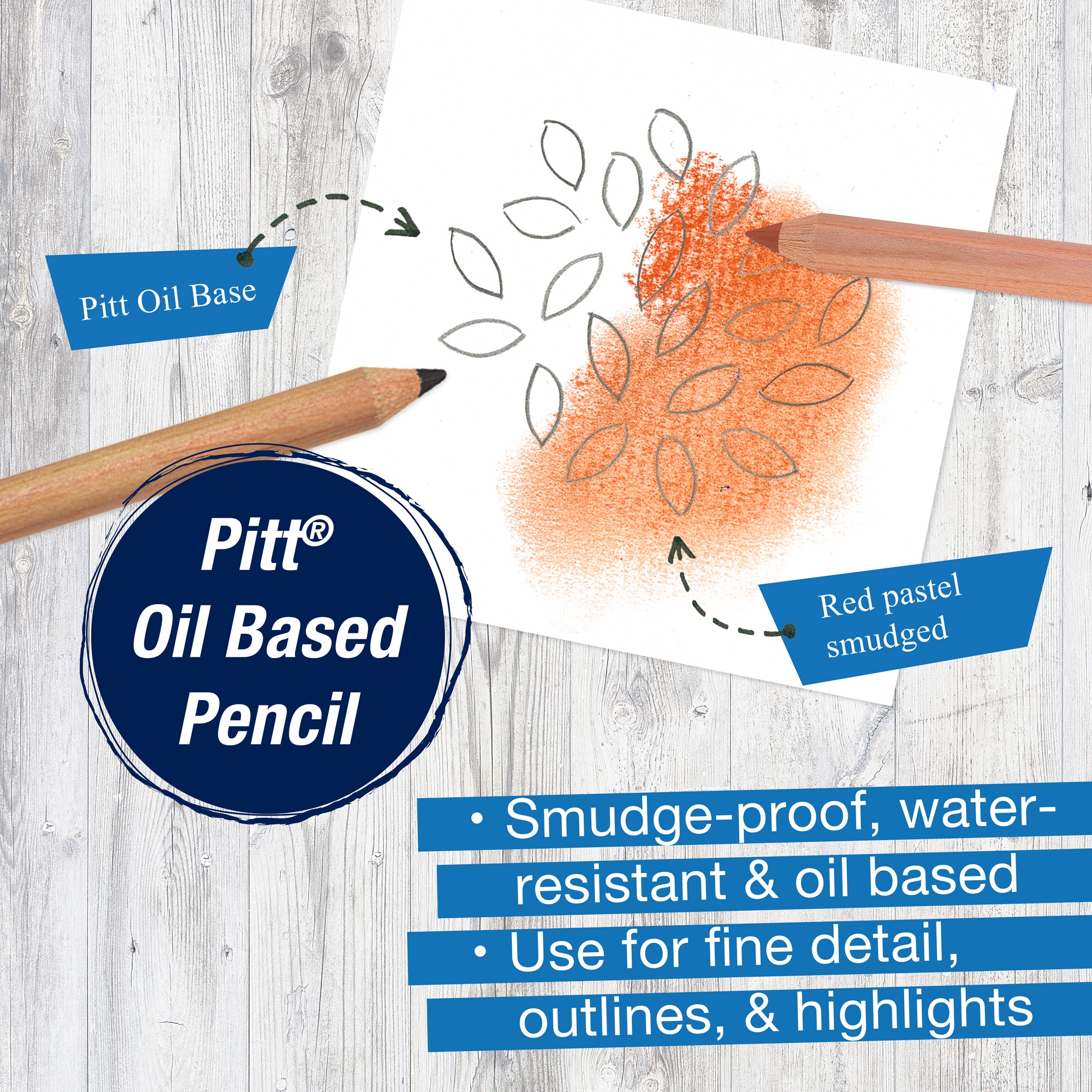 Pitt Oil Base pencil, black extra soft
