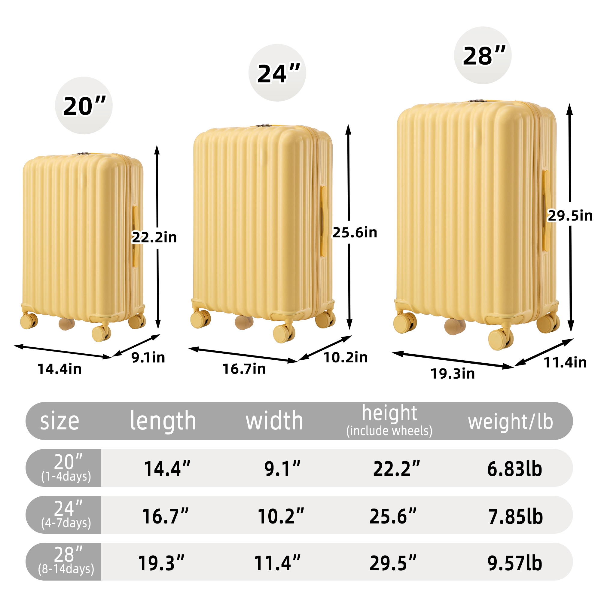 SINOFURN SYD9200002GY Luggage-And-Luggage-Sets - View #13