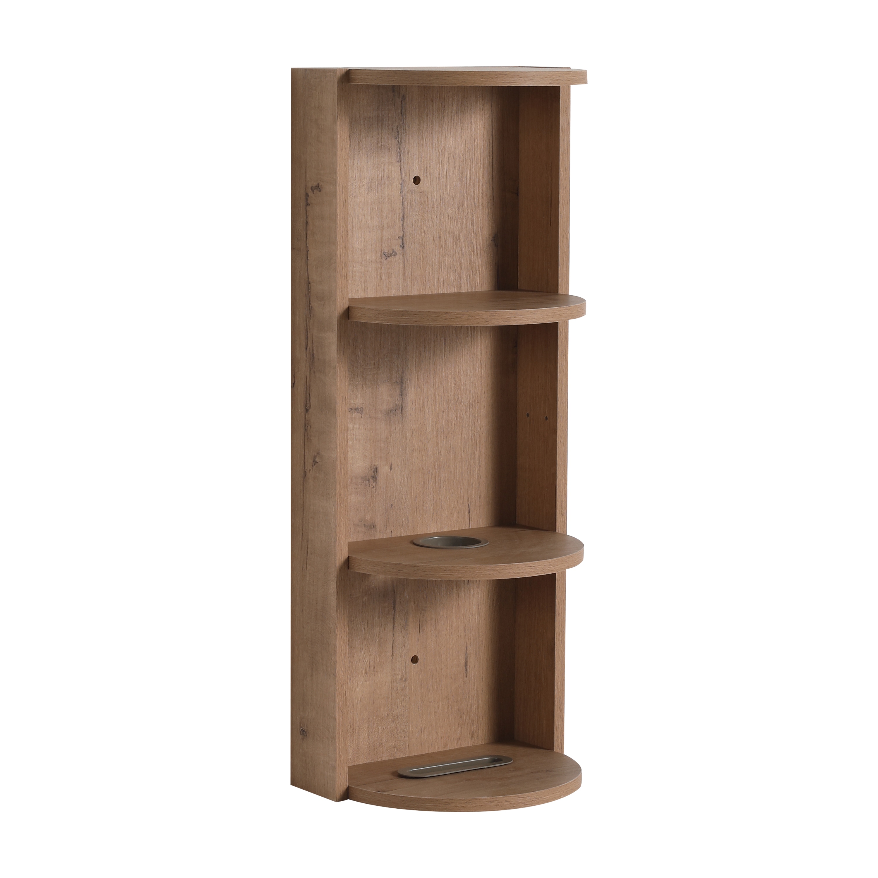 LUCKY ONE - 12-in Oak Finish Floating Bathroom Vanity with Oak Engineered Wood Top