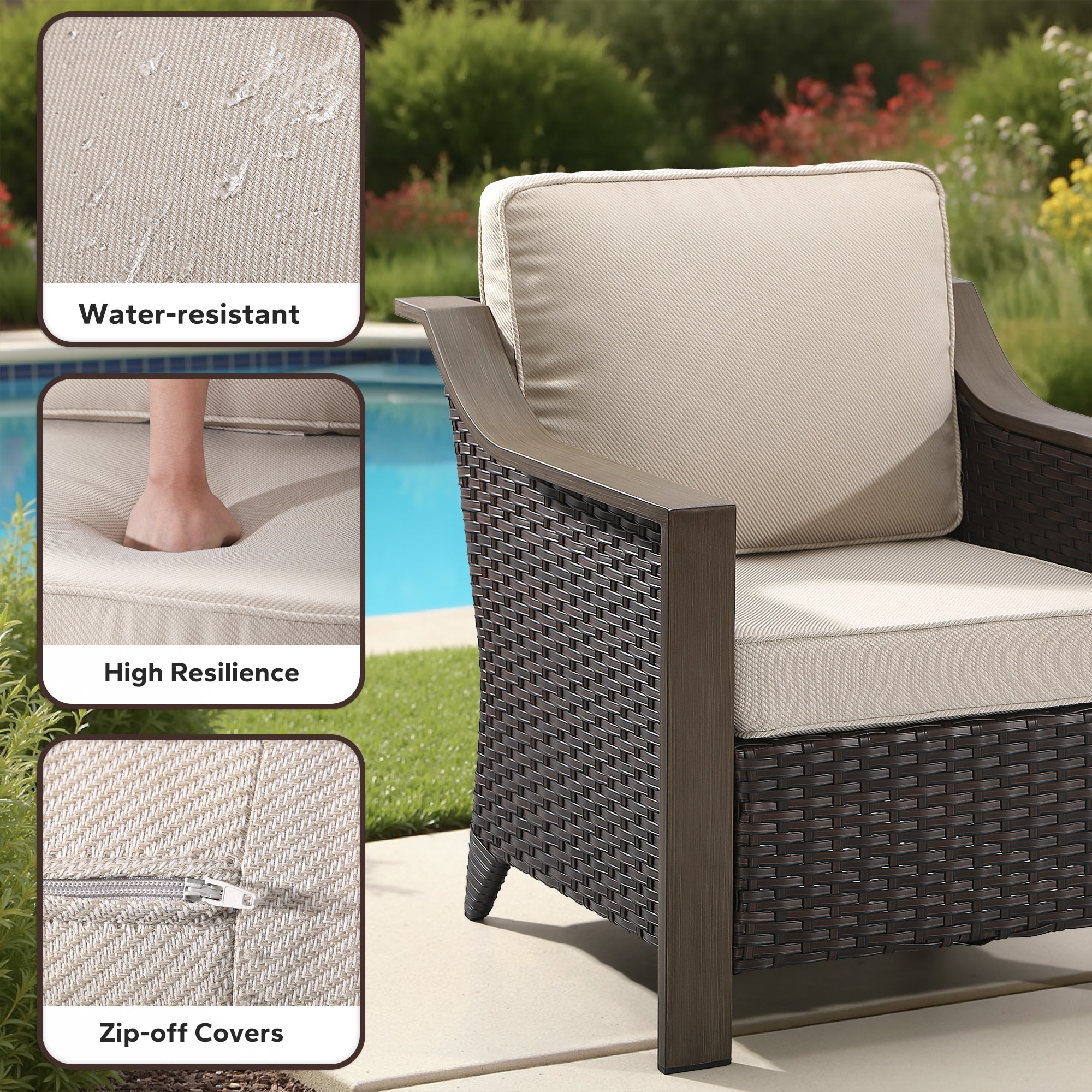 Gardenbee MA10A-A13M77 Patio-Conversation-Sets - View #4