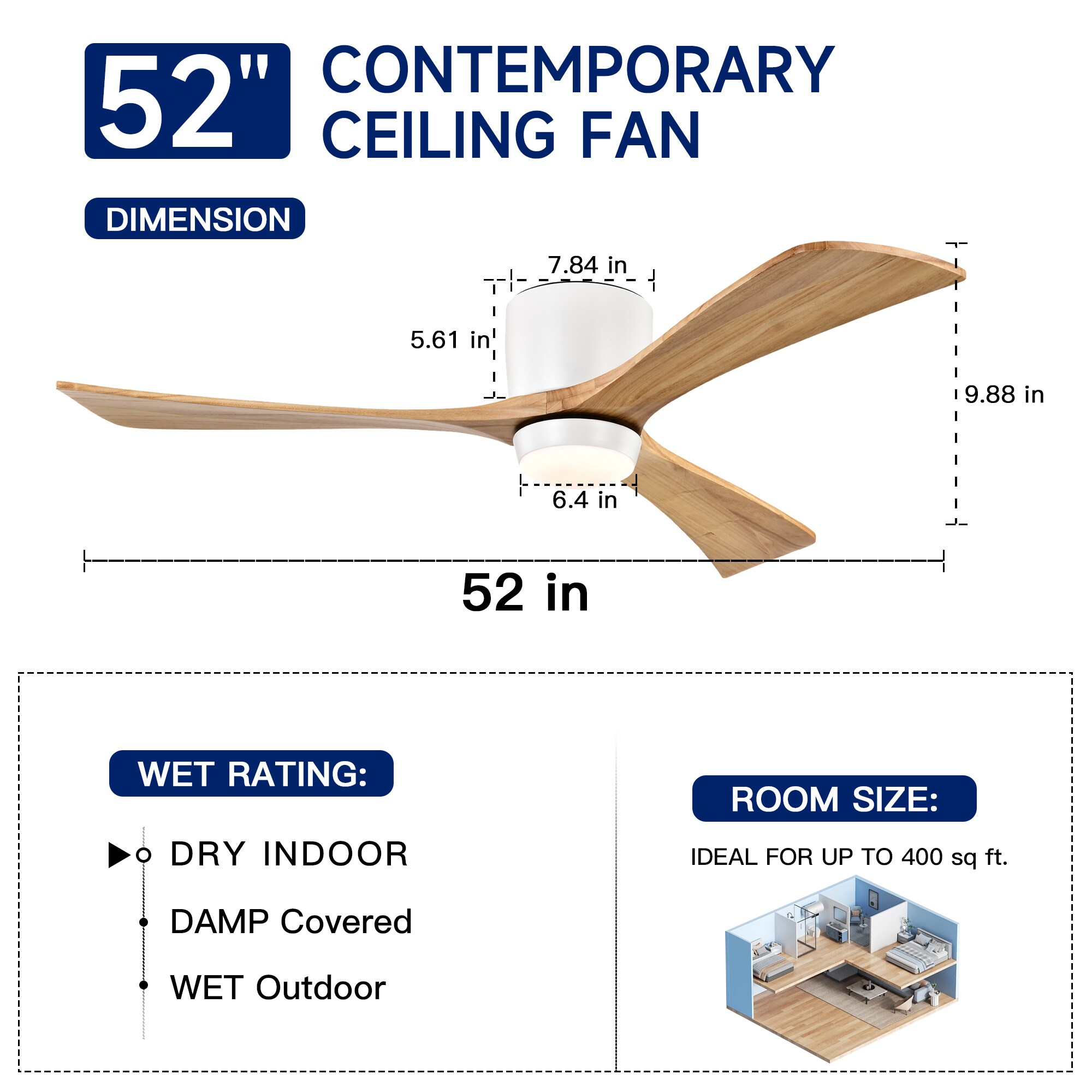  52LSP278236WH Ceiling-Fans - View #5
