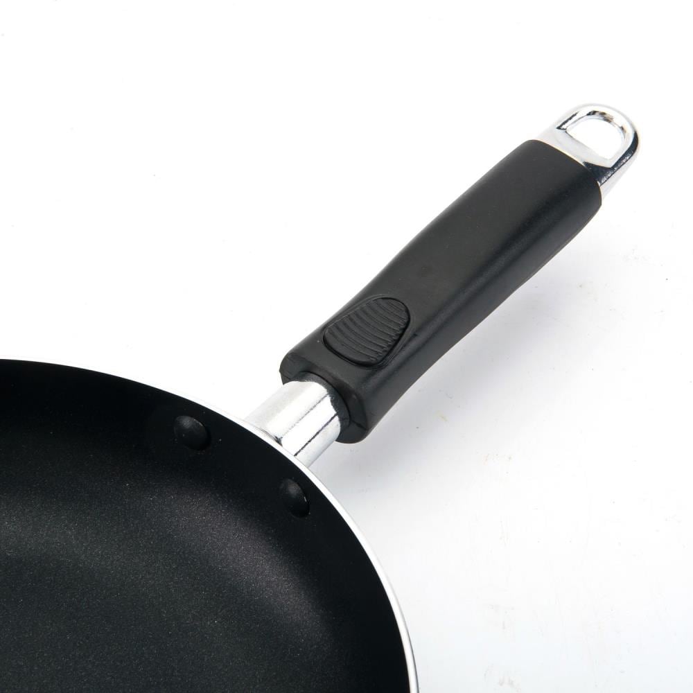 Alpine Cuisine Aluminum Double Griddle Pan 11x19in with Silicone Handl