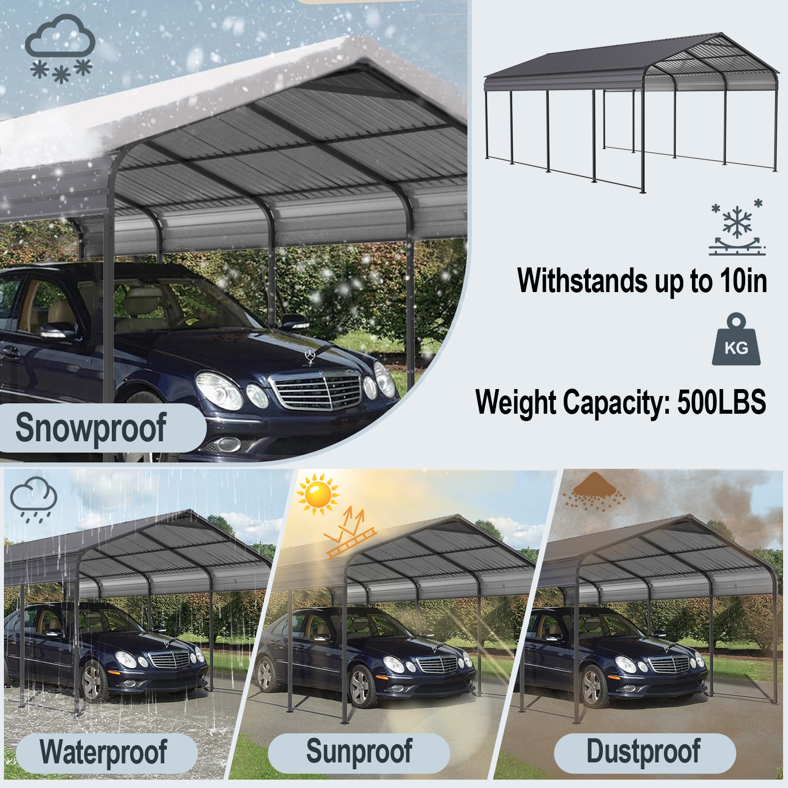 Mondawe MO-CP-00060 Carport-Covers - View #4
