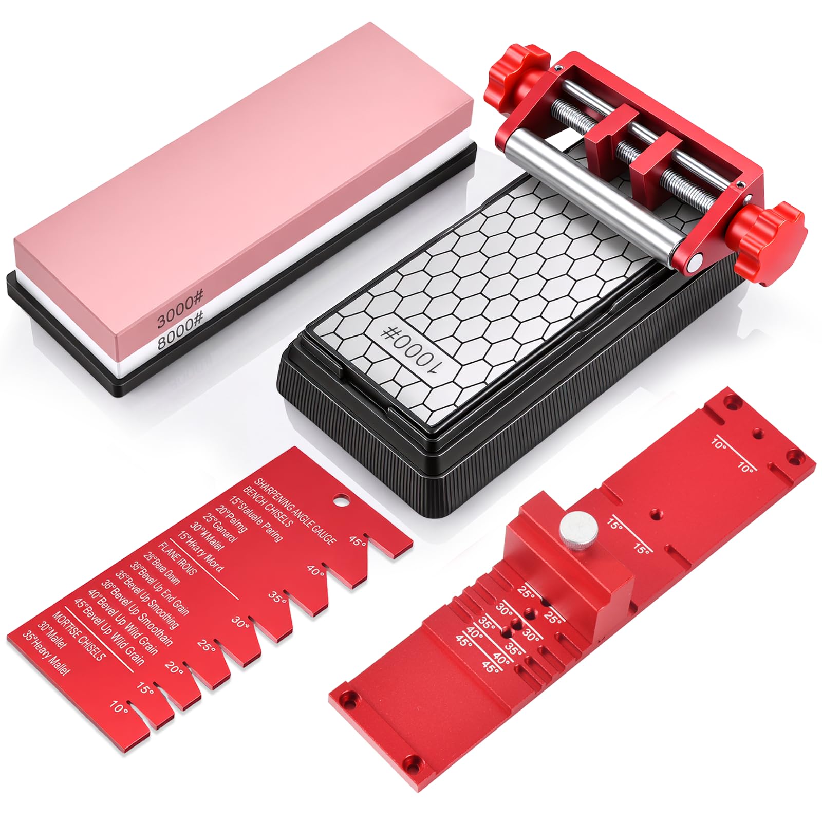 LILILIAN FMY Chisel Sharpening Jig Adjustable Angle Fixture with Angle ...