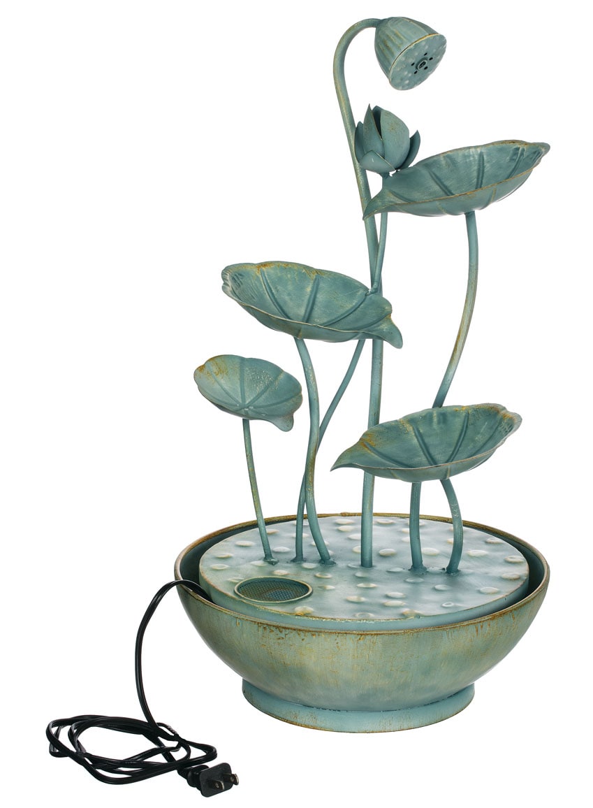 Sullivans 20-Inches Metal Tabletop Indoor Fountain #MET1381