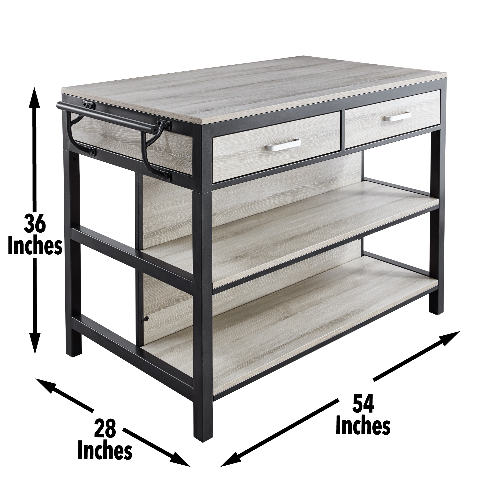 Driftwood Gray Transitional Counter Height Dining Table