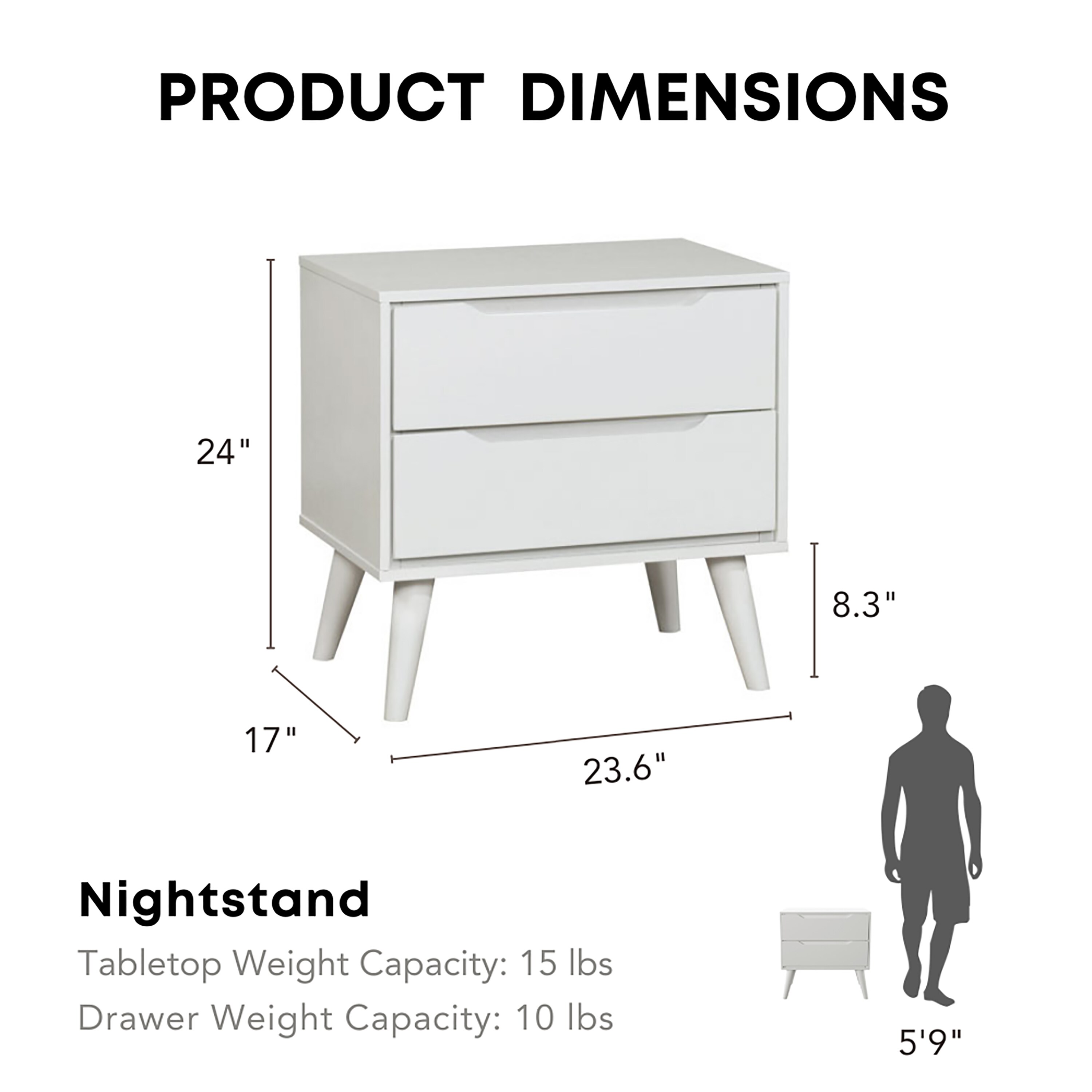 Furniture of America IDF-7386BK-N nightstands - View #11