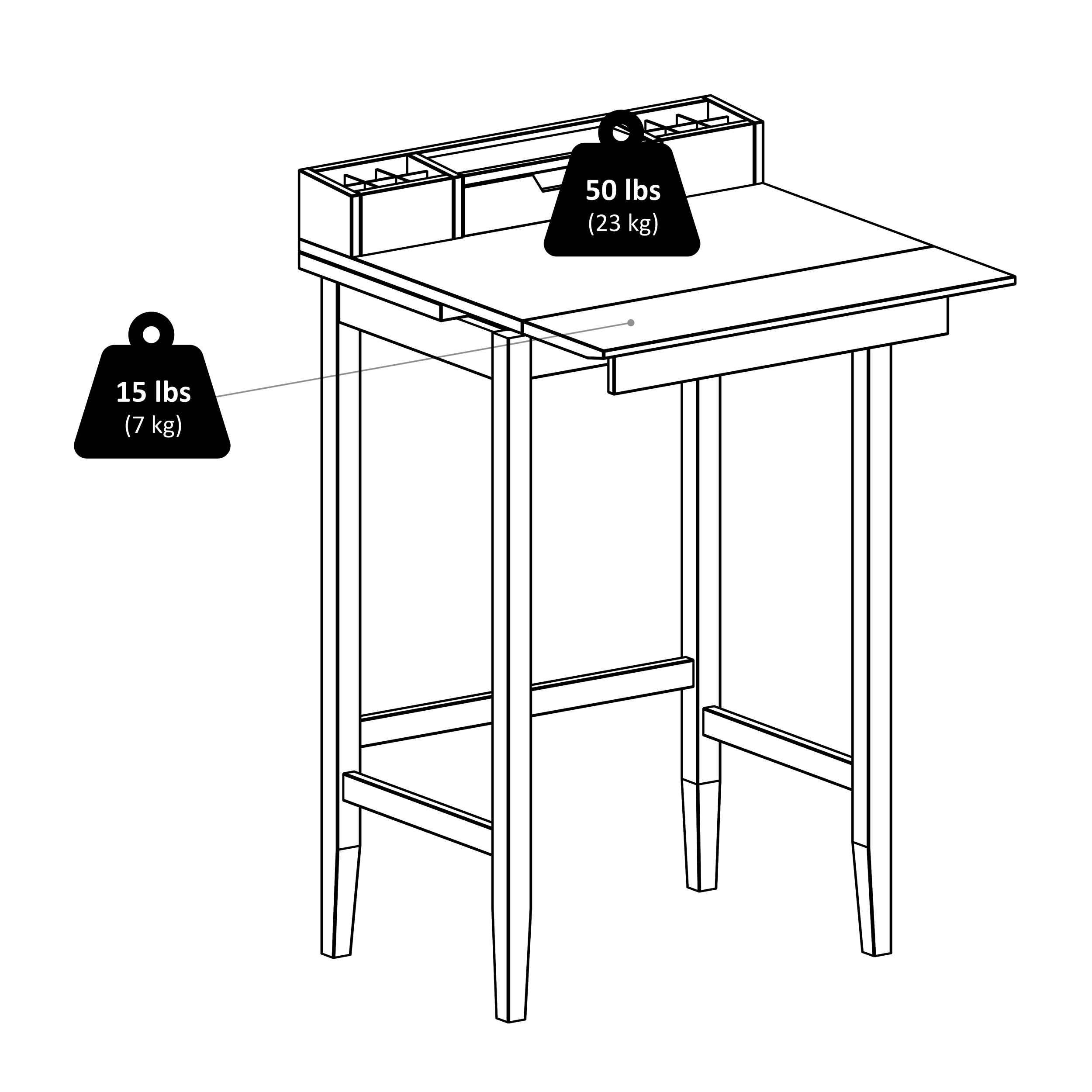 Winsome Wood 94727 desks - View #9