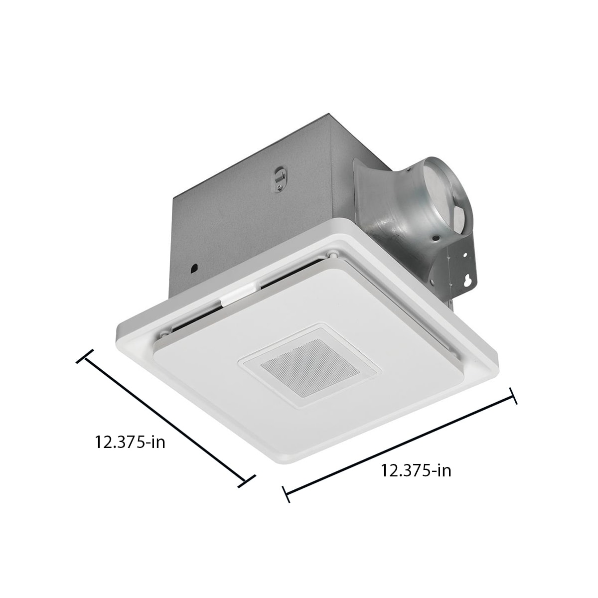 Bathroom fan with light and store bluetooth speaker