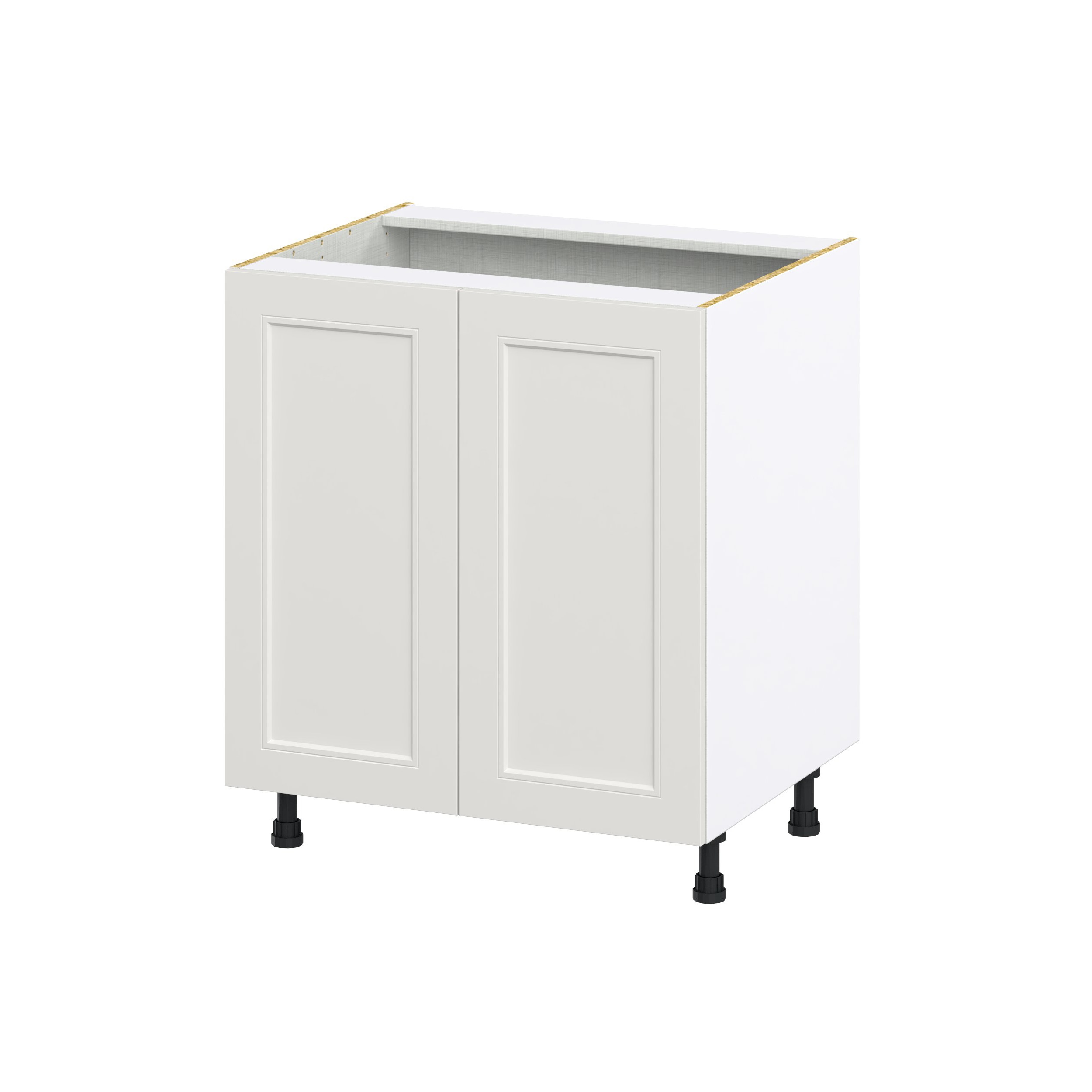 Hugo&Borg DSSB30FH-BE Belcourt 30-in W x 34.5-in H x 24-in D Painted Light Gray Sink Base Fully assembled Cabinet (Recessed Panel Shaker)