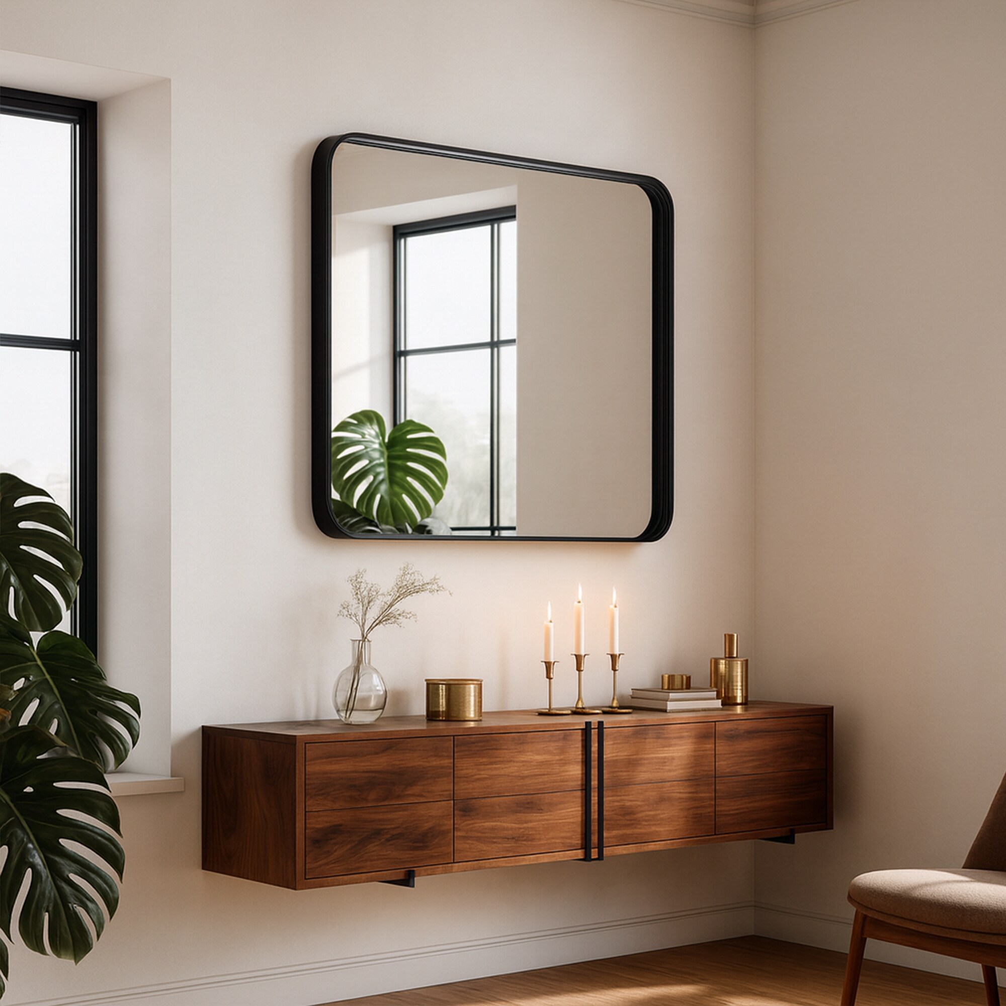 GRANDJOY BM-KM-AARH-3630 Framed-Bath-Mirrors - View #10