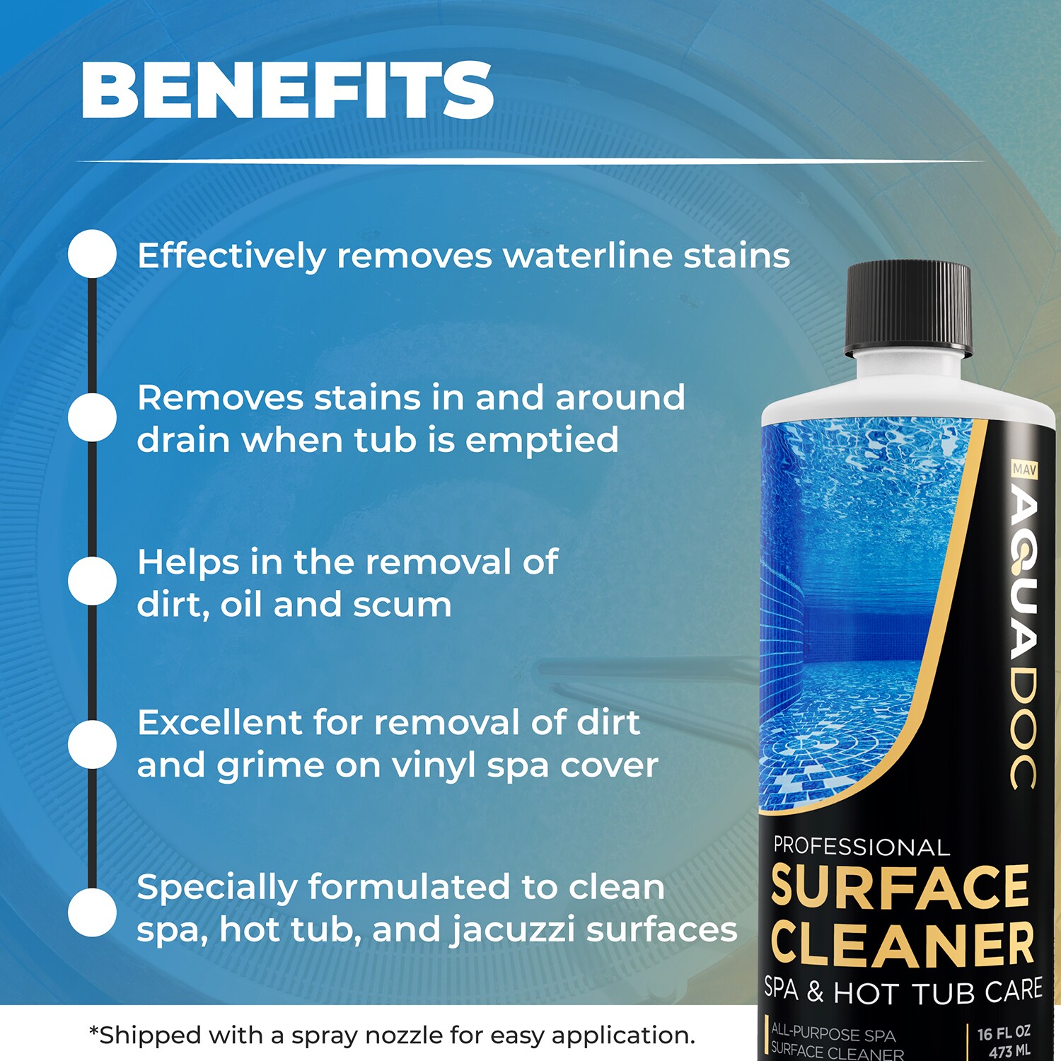 MAV AquaDoc AQUASURFACE-2 Spa-Chemicals - View #2