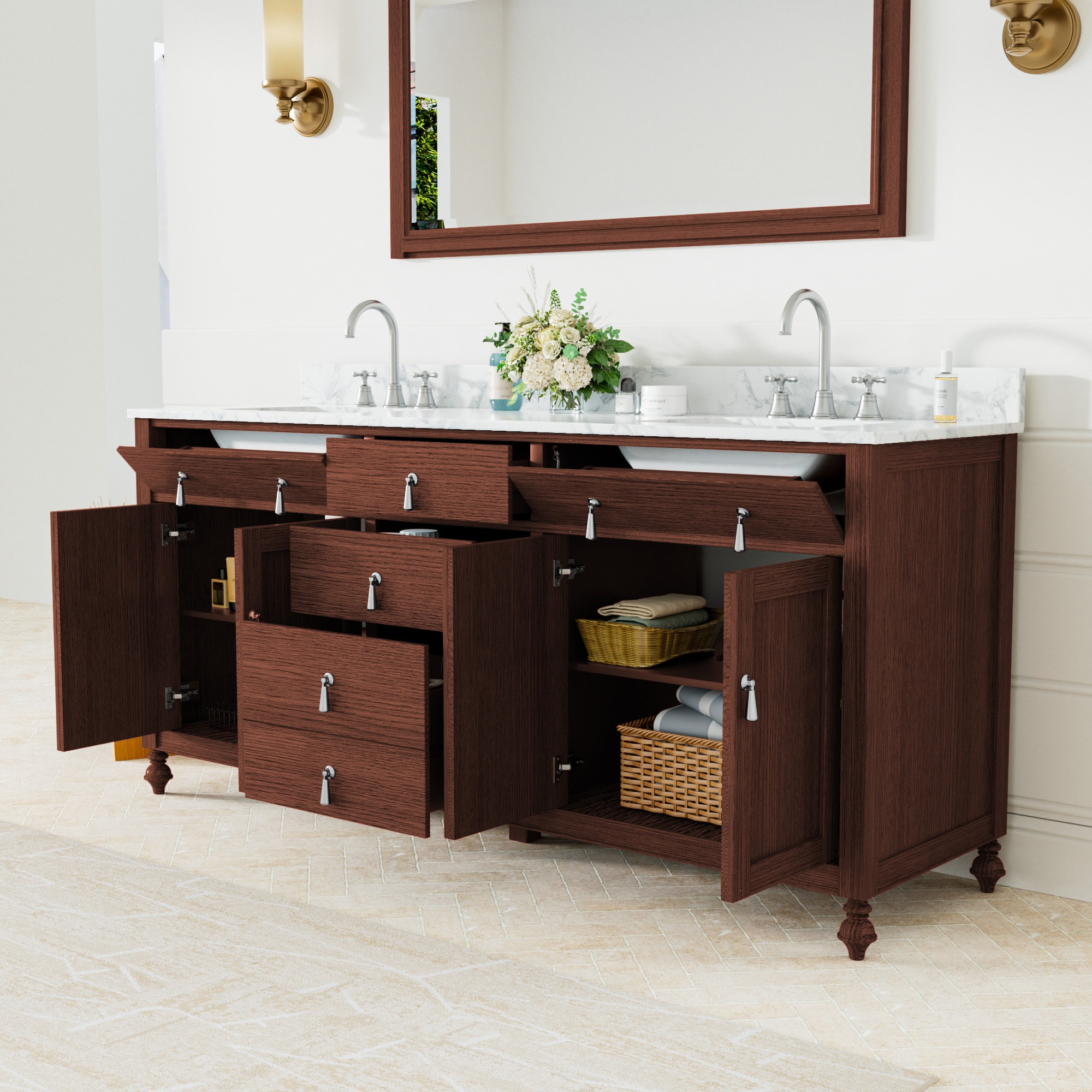 JEAREY YSG-72-WD Bath-Vanity-Combo - View #3