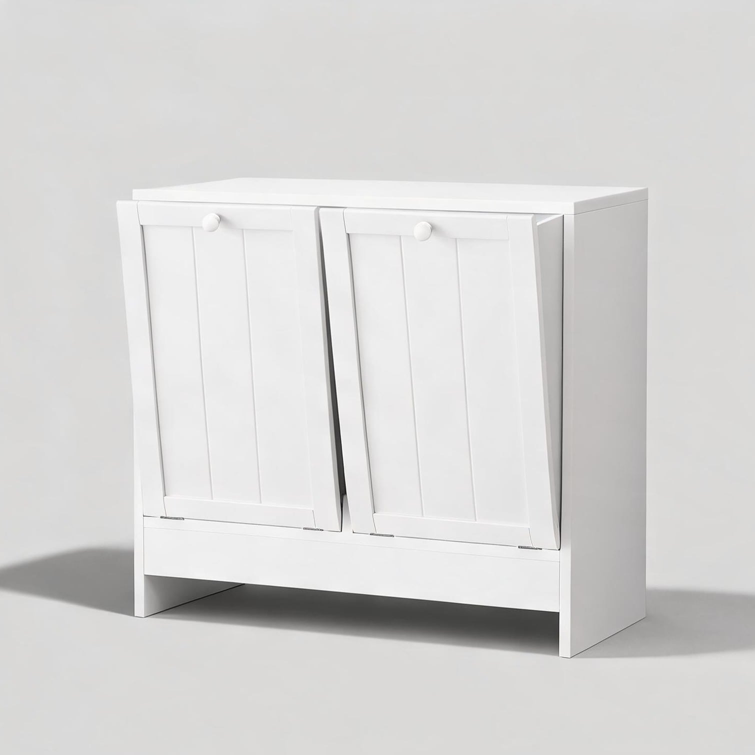 sunjurt Cabinet with Storage pairing 26-Inch Wide with White MDF and Shelving 26 x 13 x 26.8 in