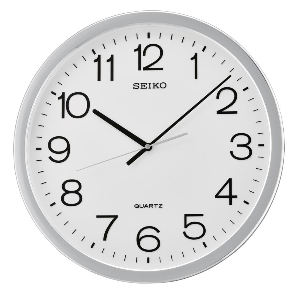Seiko Analog Round Wall Classic Clock in the Clocks department at 