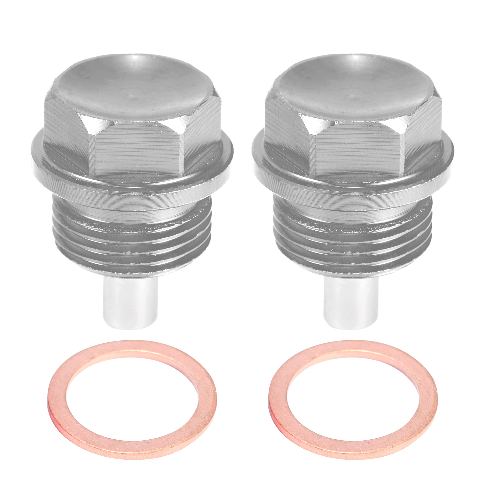 Unique Bargains 2sets M20x1.5 Oil Drain Plug Magnetic Aluminum