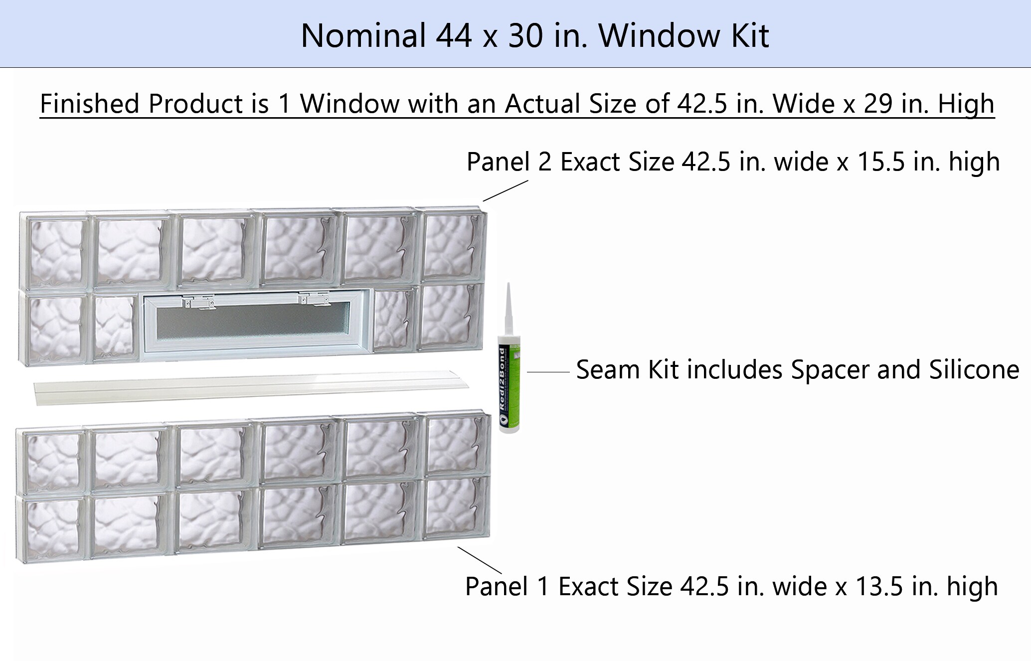 REDI2SET V4430DC Glass-Block-Windows - View #2