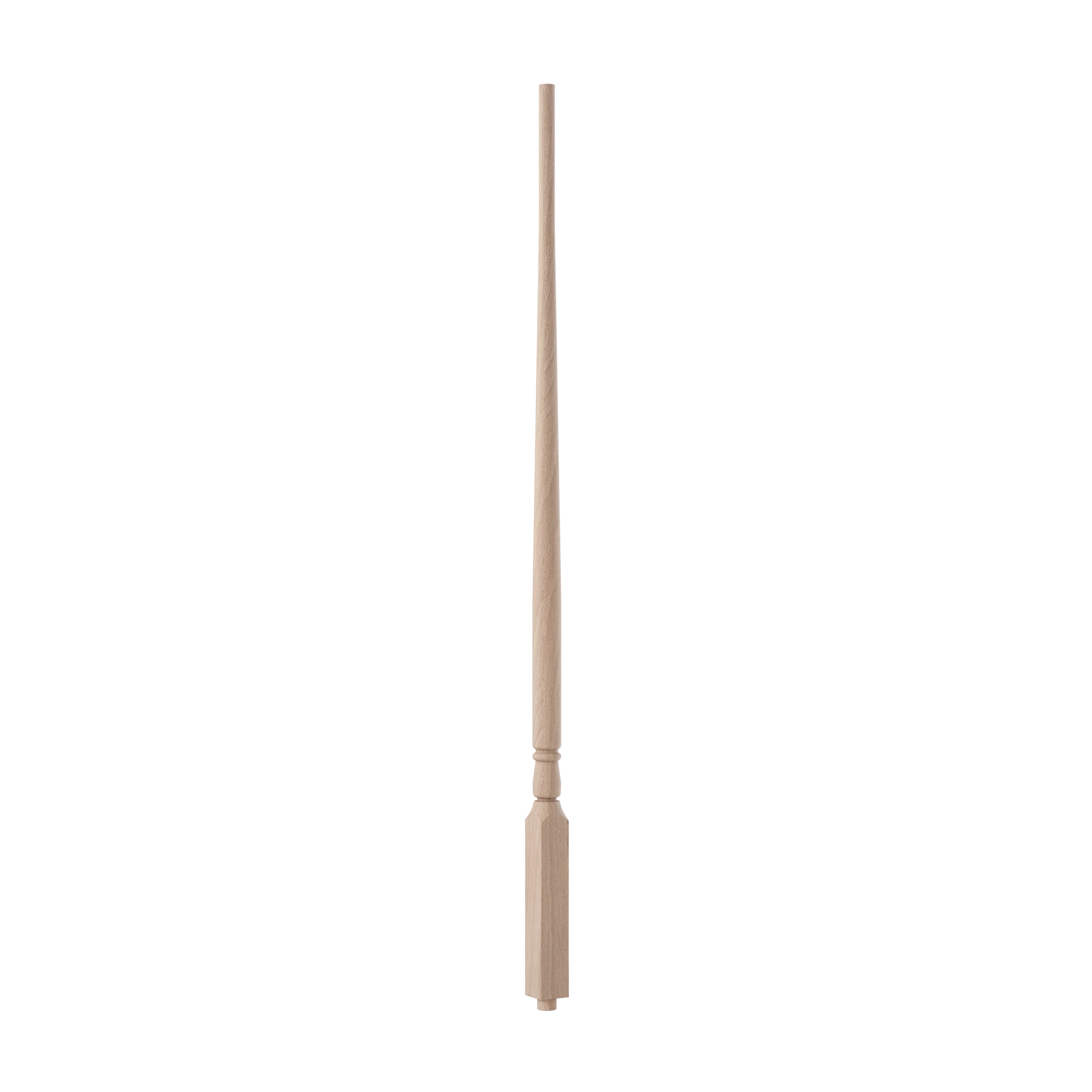 Crown Heritage 453501636 36-in x 1.25-in Colonial Unfinished Beechwood Pin Top Turned Stair Baluster