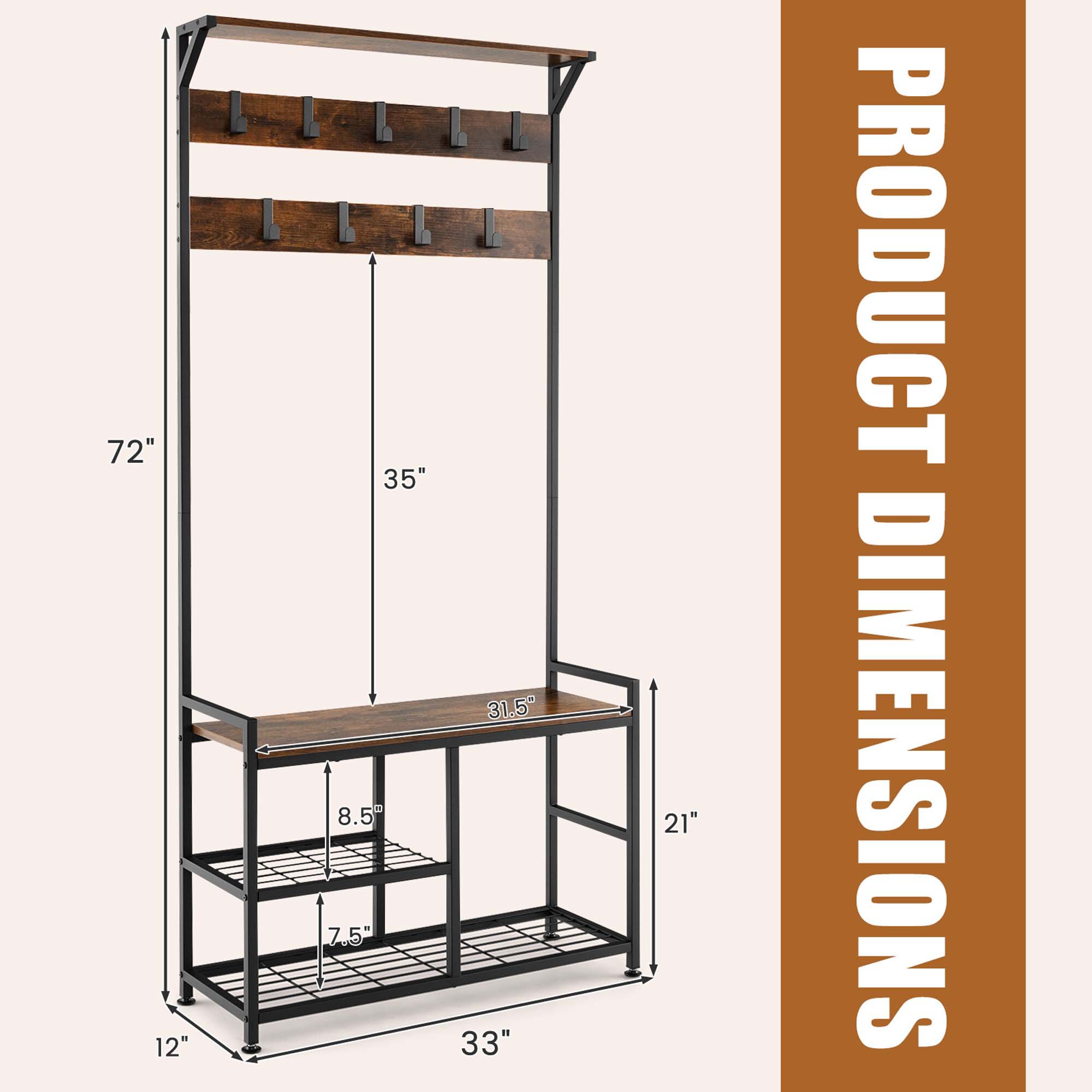 Goplus LWS00497 Coatrack-Stands-Pedestals - View #2