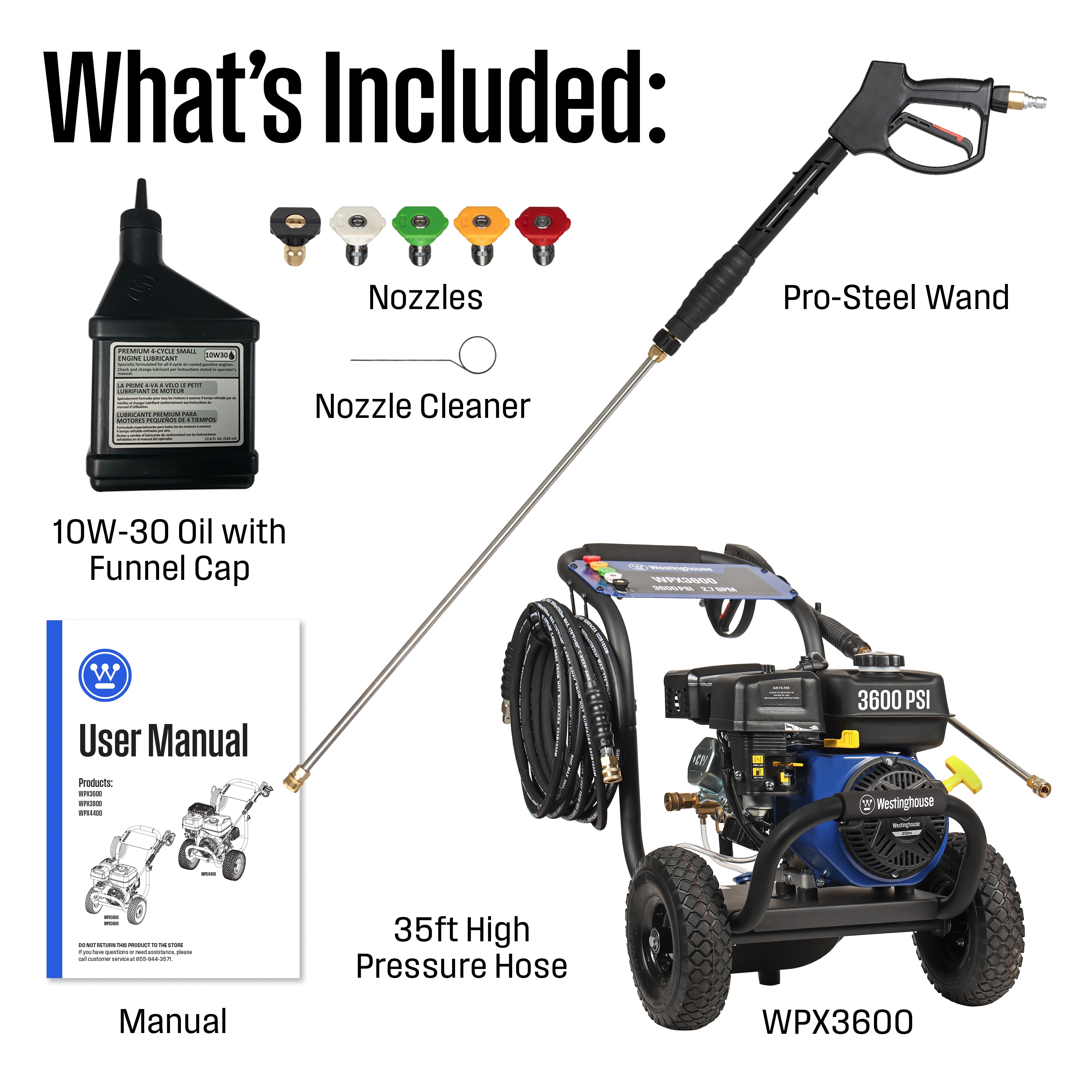 Westinghouse WPX3600 Gas-Pressurewashers - View #4
