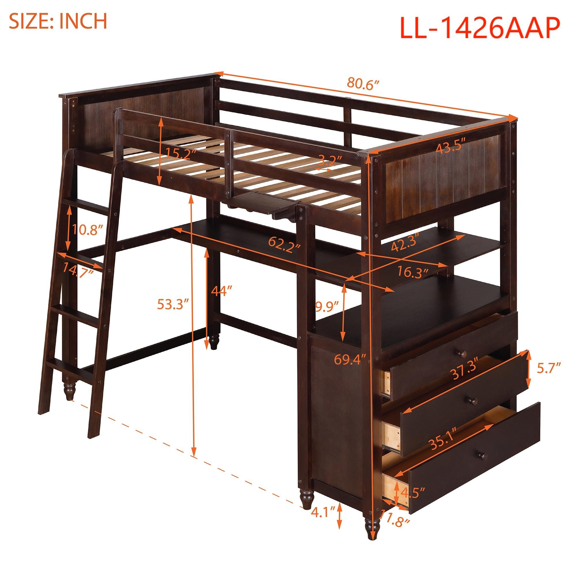 Yiekholo LL-1426AAP Bunk-Beds - View #8