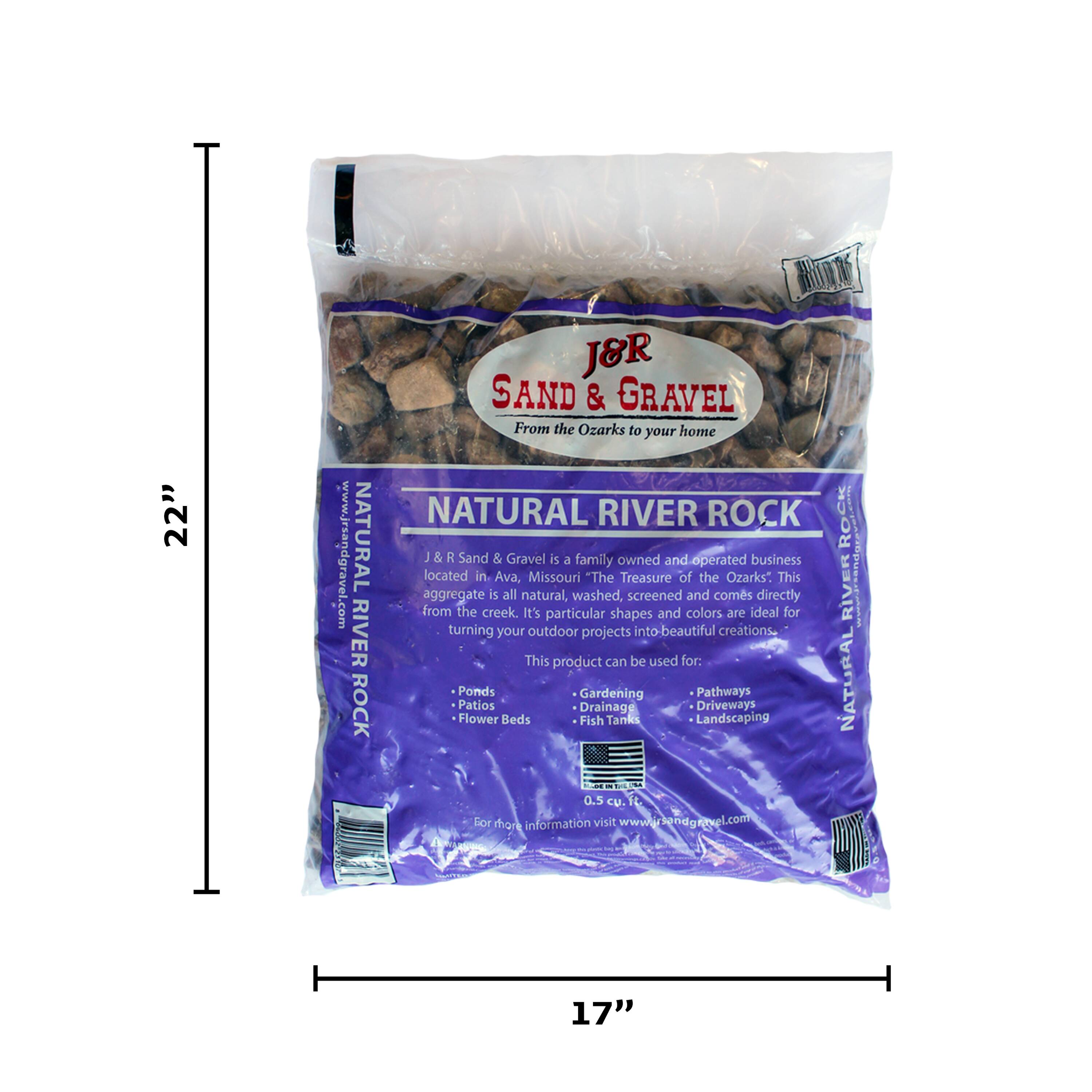 J & R Sand & Gravel NRR0.5CUFT Landscaping-Rock - View #5