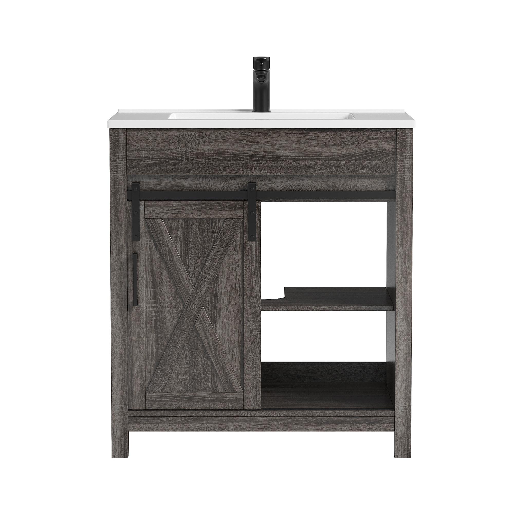 DELUXE LIVING V24029KD-30DW Bath-Vanity-Combo - View #2