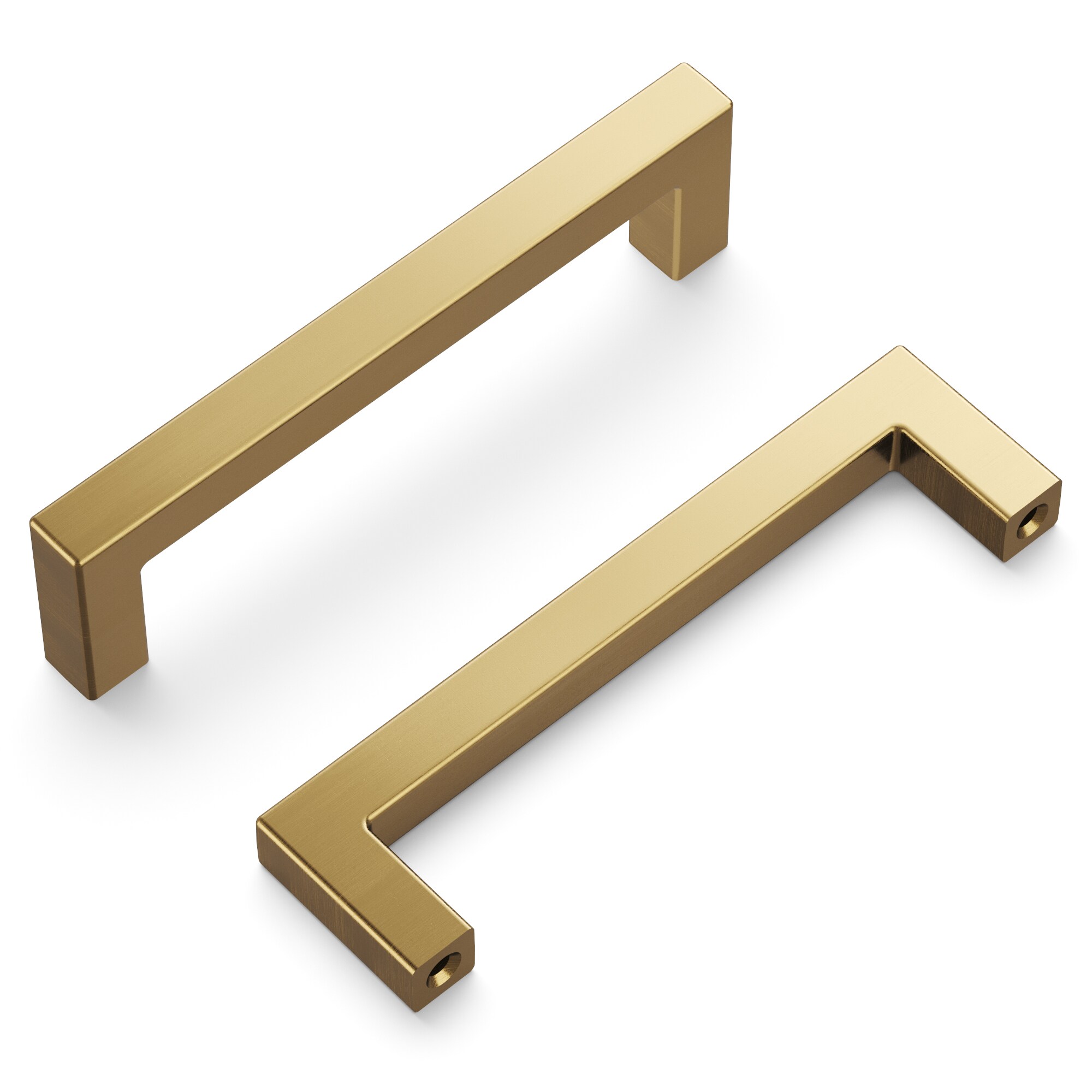 Hickory Hardware Skylight 3-3/4-in , 96mm Center to Center Champagne Bronze Rectangular Handle