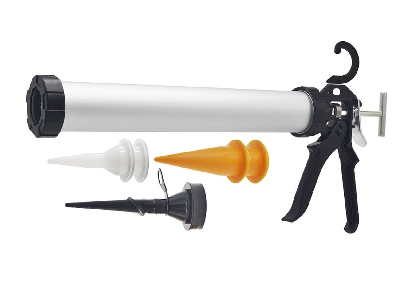 Etokfoks -  18 to 1 Thrust Ratio Caulk Gun for 10oz or 20oz Sausage Pack 10oz Cartridge Bulk Alum...