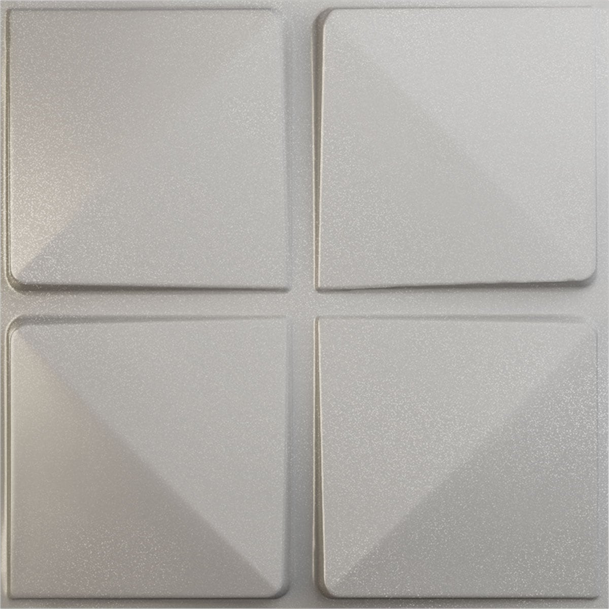 Ekena Millwork WP20X20EDASV-CASE-12 19-5/8-in x 19-5/8-in Embossed Paintable/Stainable Silver PVC Wall Panel ( 12 -Pack, Covers