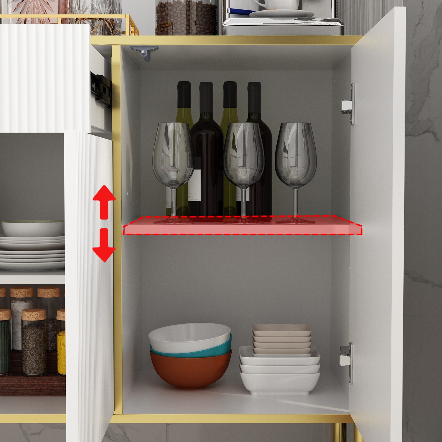 FUFU&GAGA LJY-KF210183-02 Dining-Kitchen-Storarge - View #9