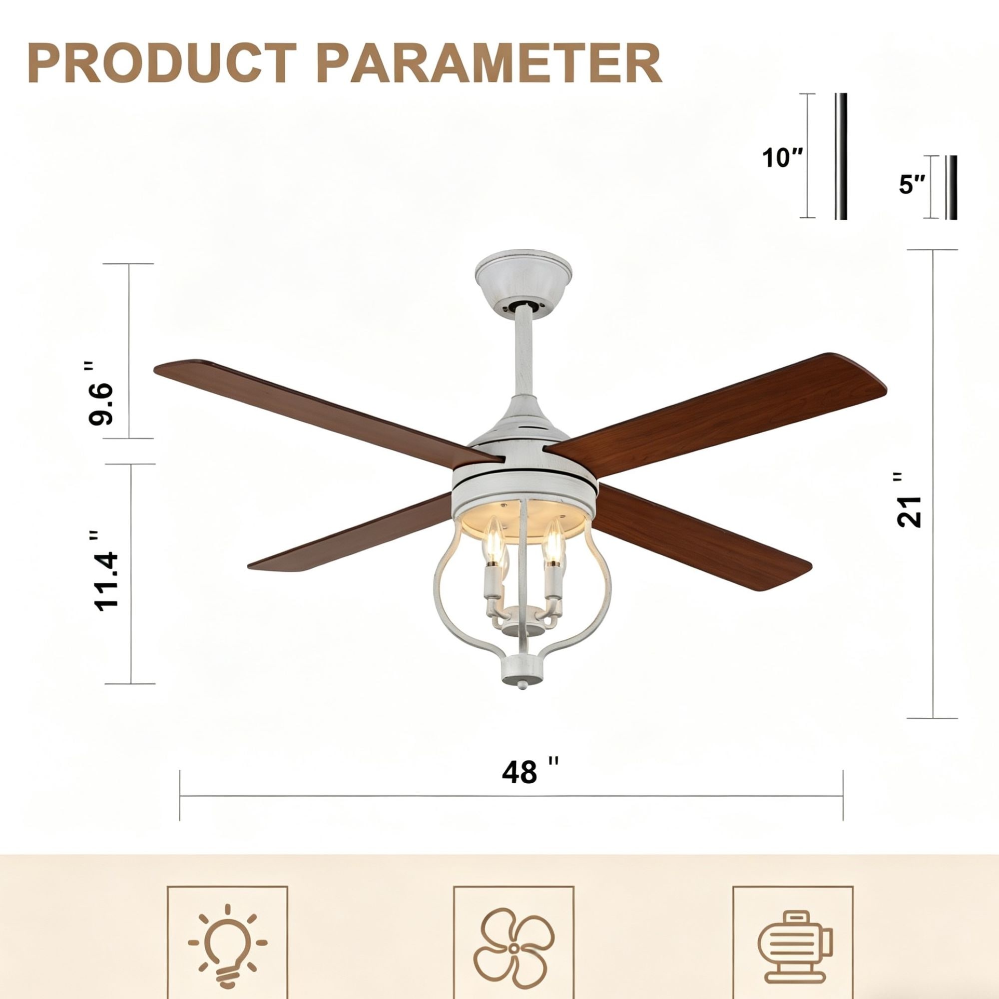 Bella Depot DCFSD5211-Z Ceiling-Fans - View #10