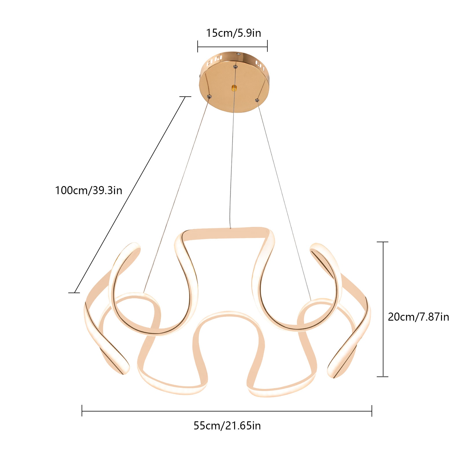 Oukaning JZUC63Q299HCX Pendant-Lights - View #4