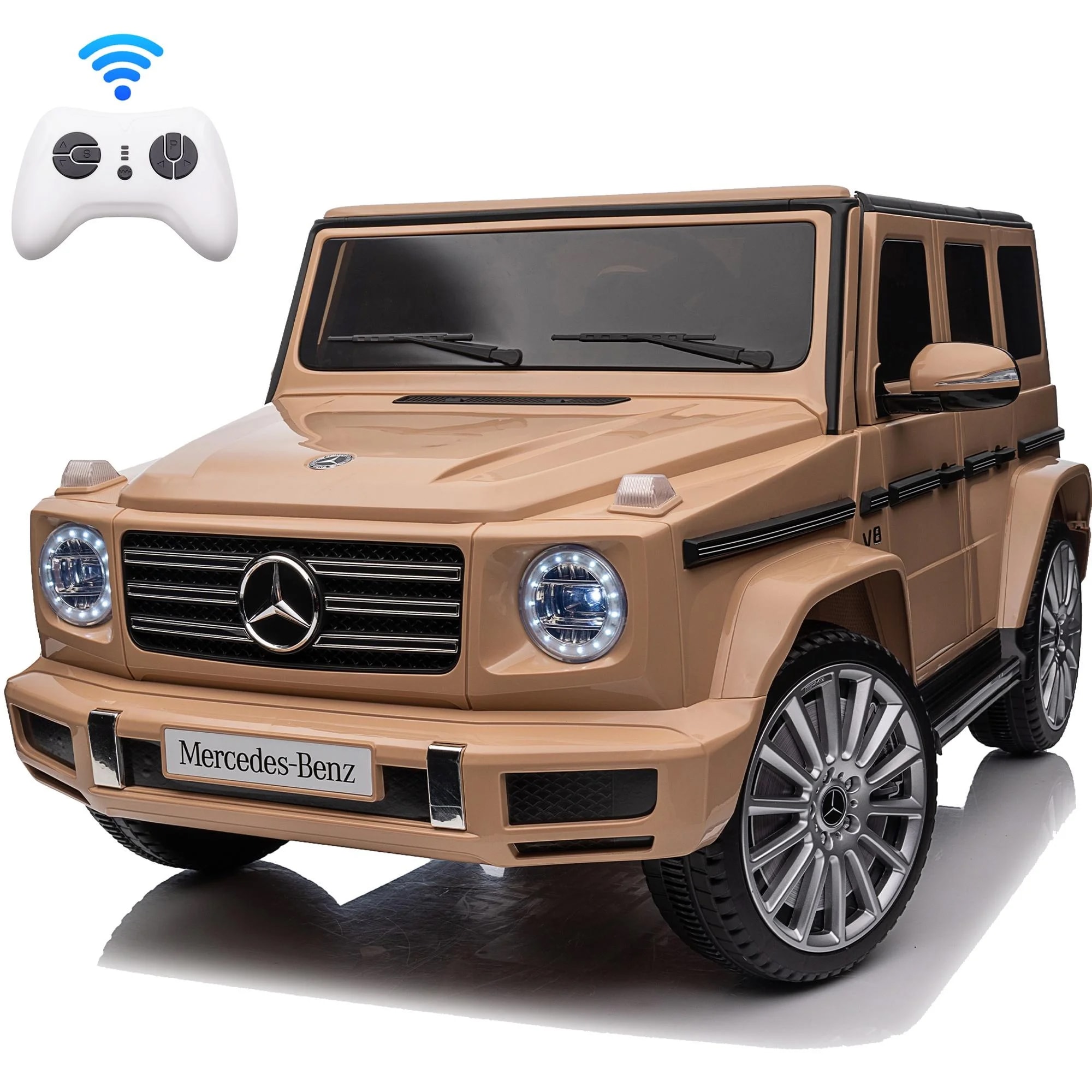 Gaierptone YYLCHIO47X3 24-volt Brown Kid's Ride On Car (Battery Charger Included)