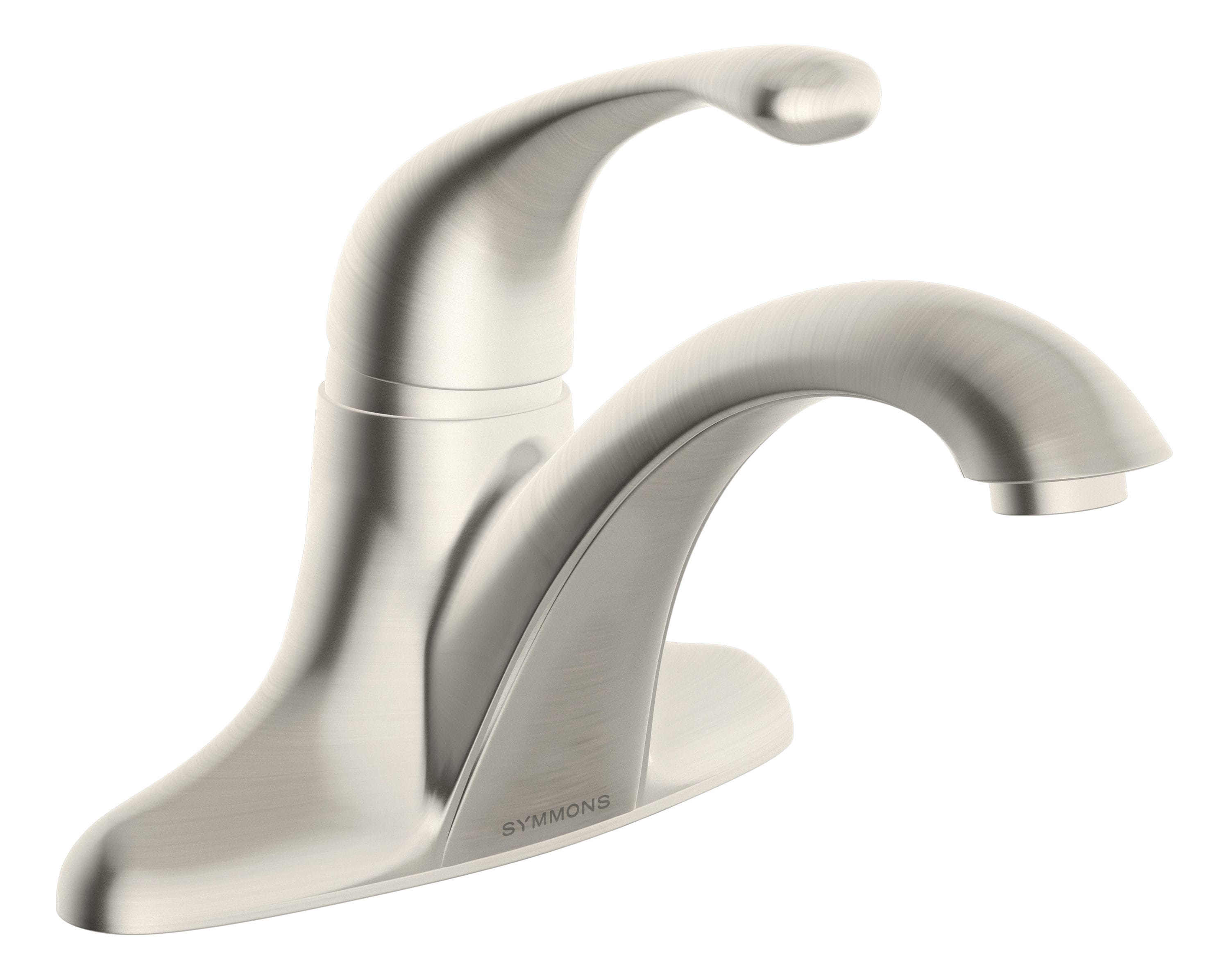 Symmons S-6610-STN Unity Satin Nickel 1-Handle 4-in Centerset Bathroom Sink Faucet