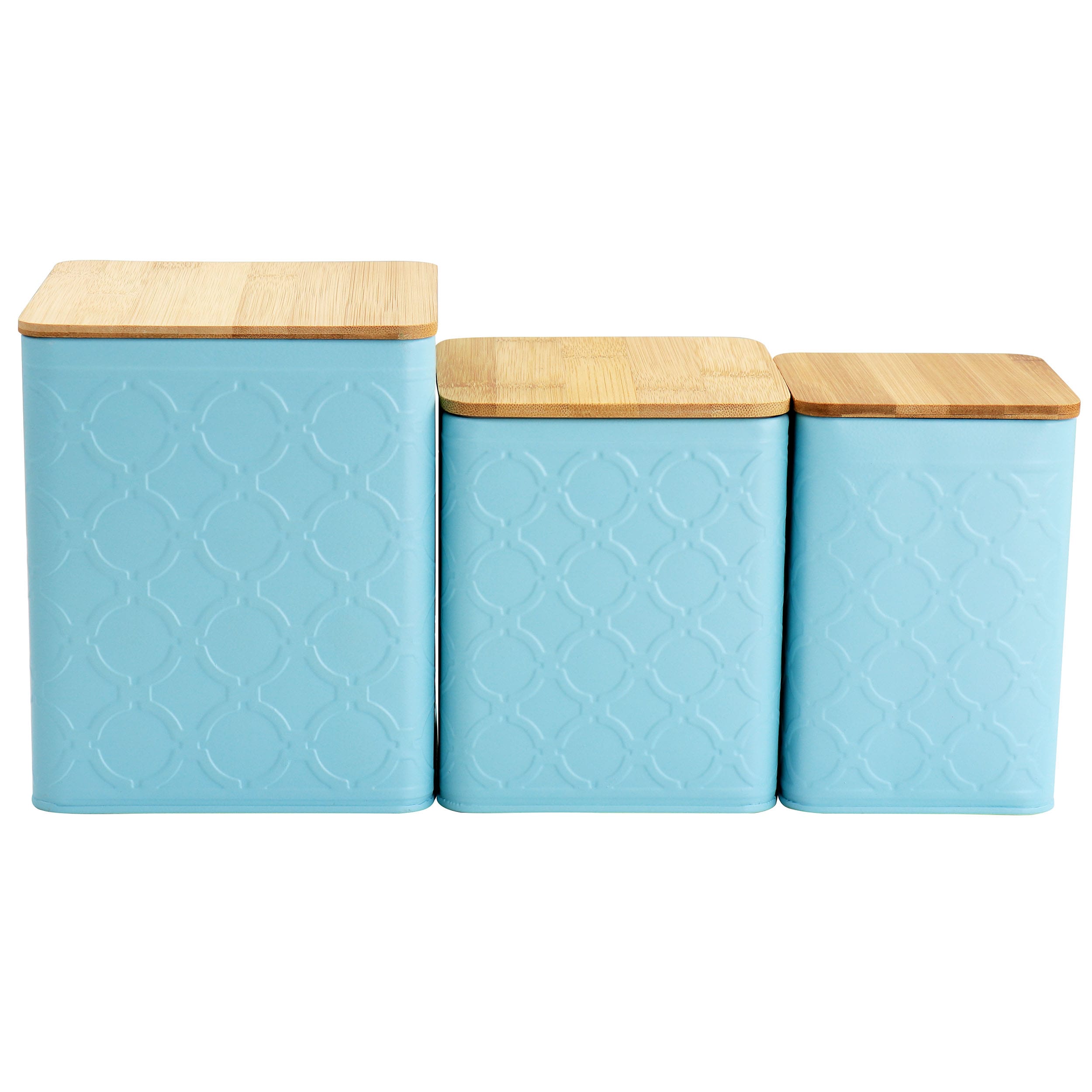 Food storage boxes, set of 3 in Blue/Green