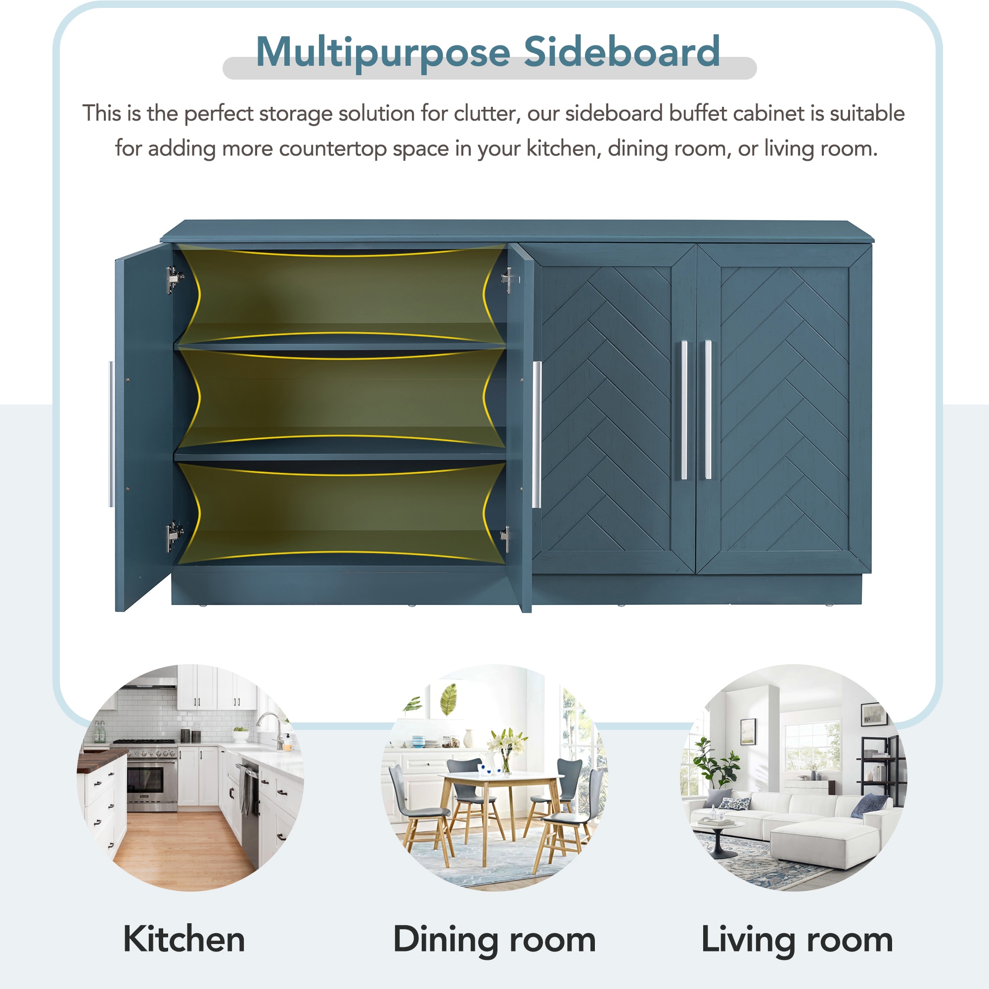 SINOFURN SYA330208BL Dining-Kitchen-Storarge - View #20