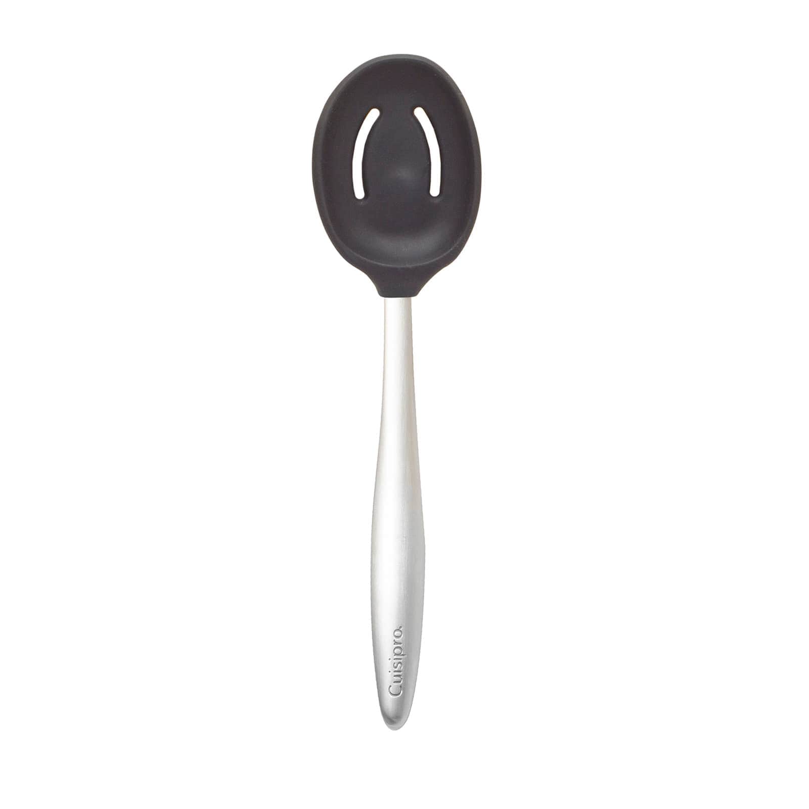 Cuisipro  8Inch Silicone Piccolo Slotted Spoon Black